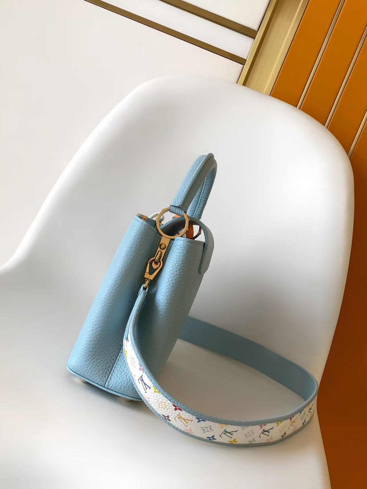 Louis Vuitton Basic Bag Cow Leather Black M-l-s