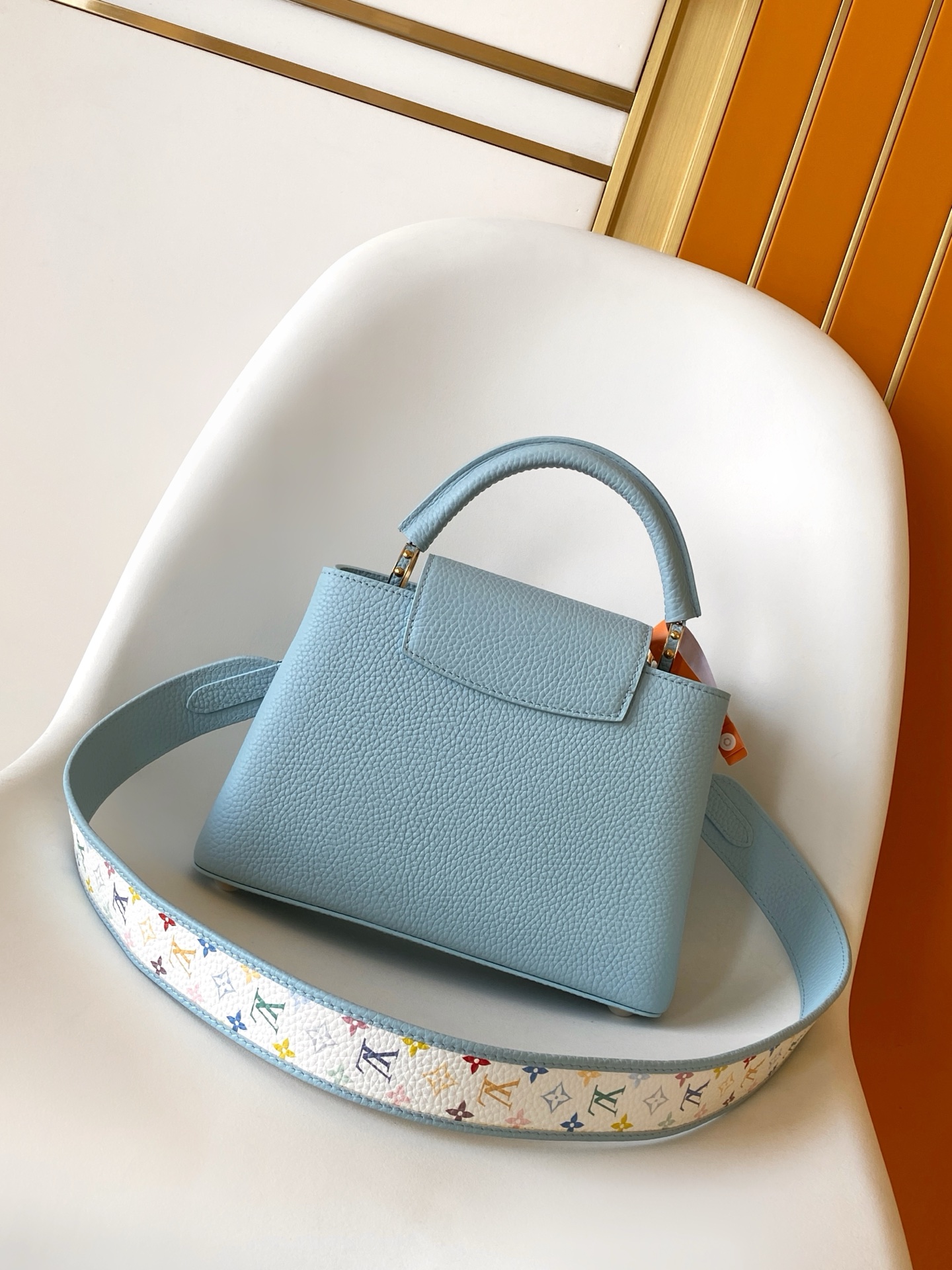 Louis Vuitton Basic Bag Cow Leather Black M-l-s