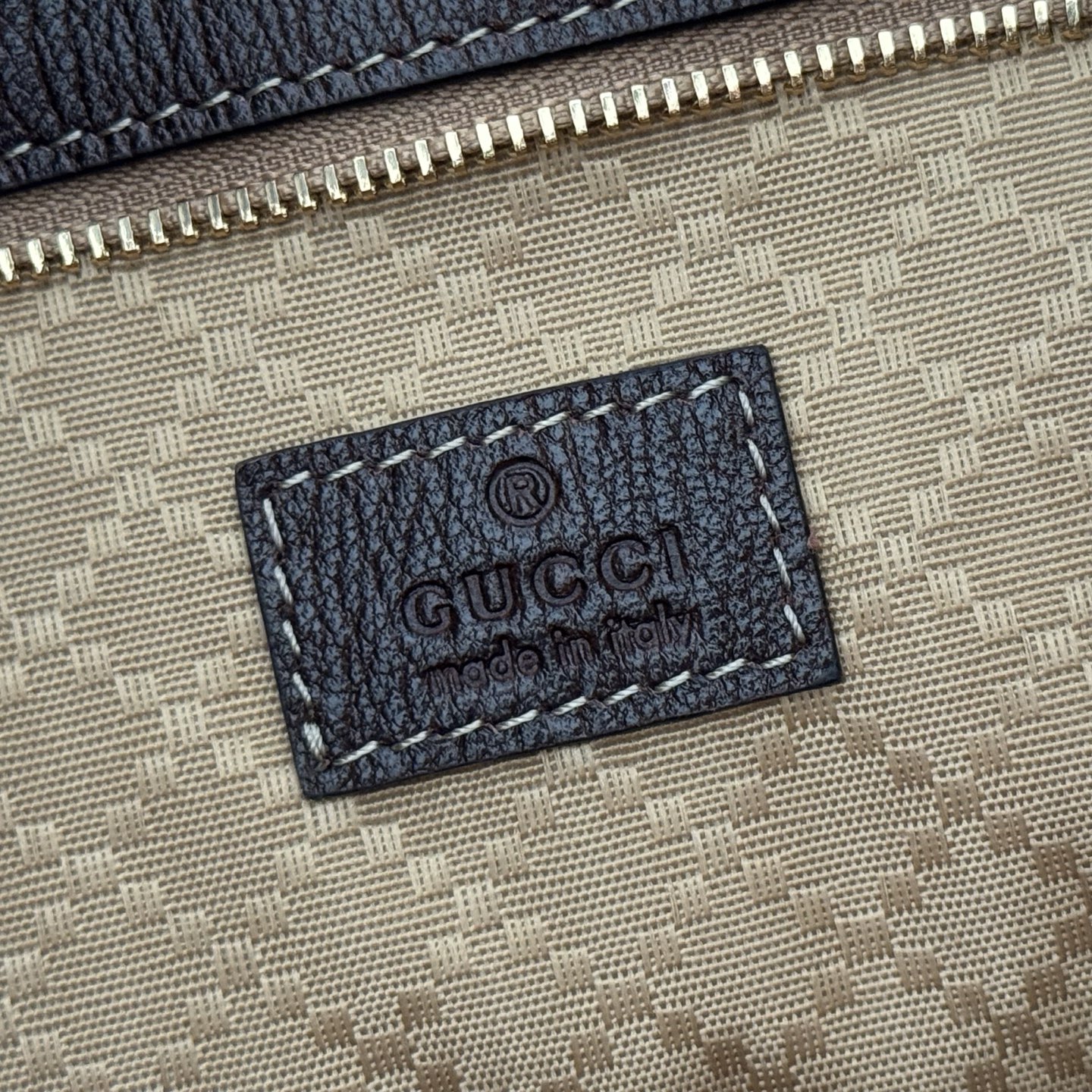 Gucci Tote Bag Canvas Brown