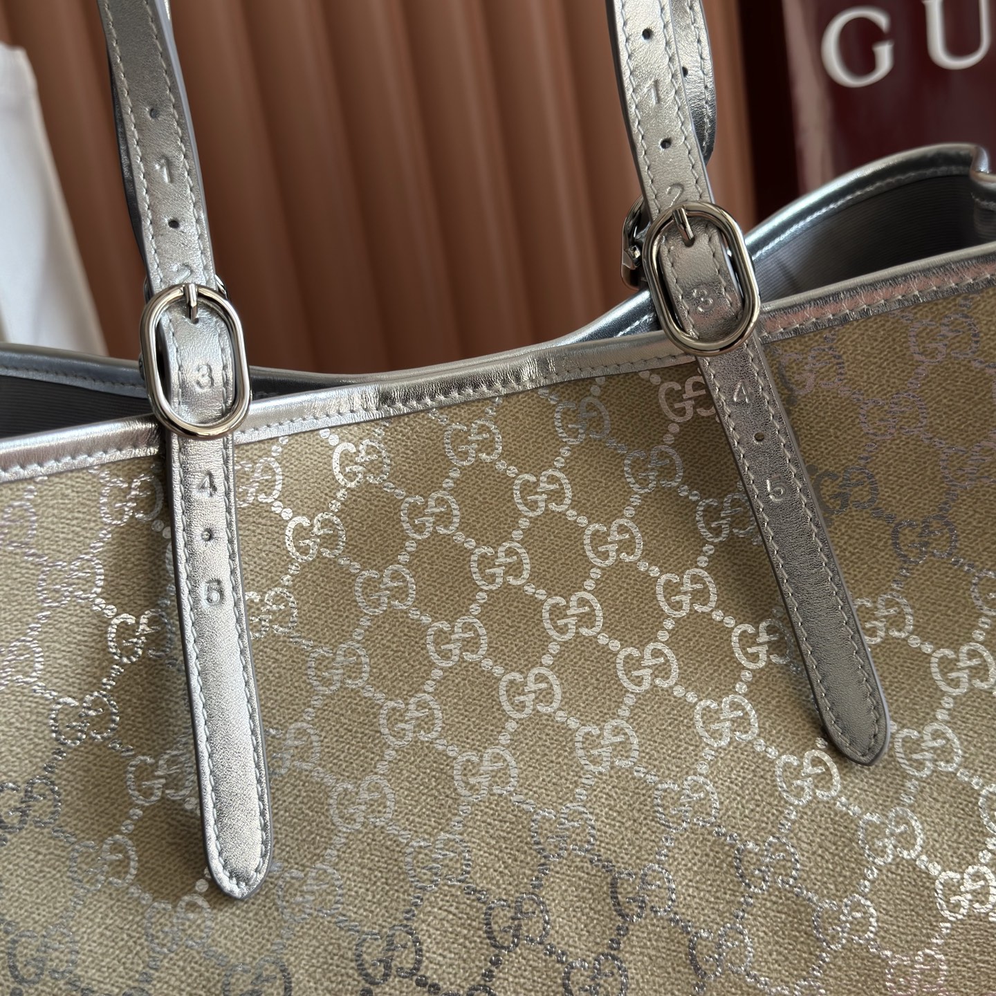 Gucci Tote Bag Brown M-l