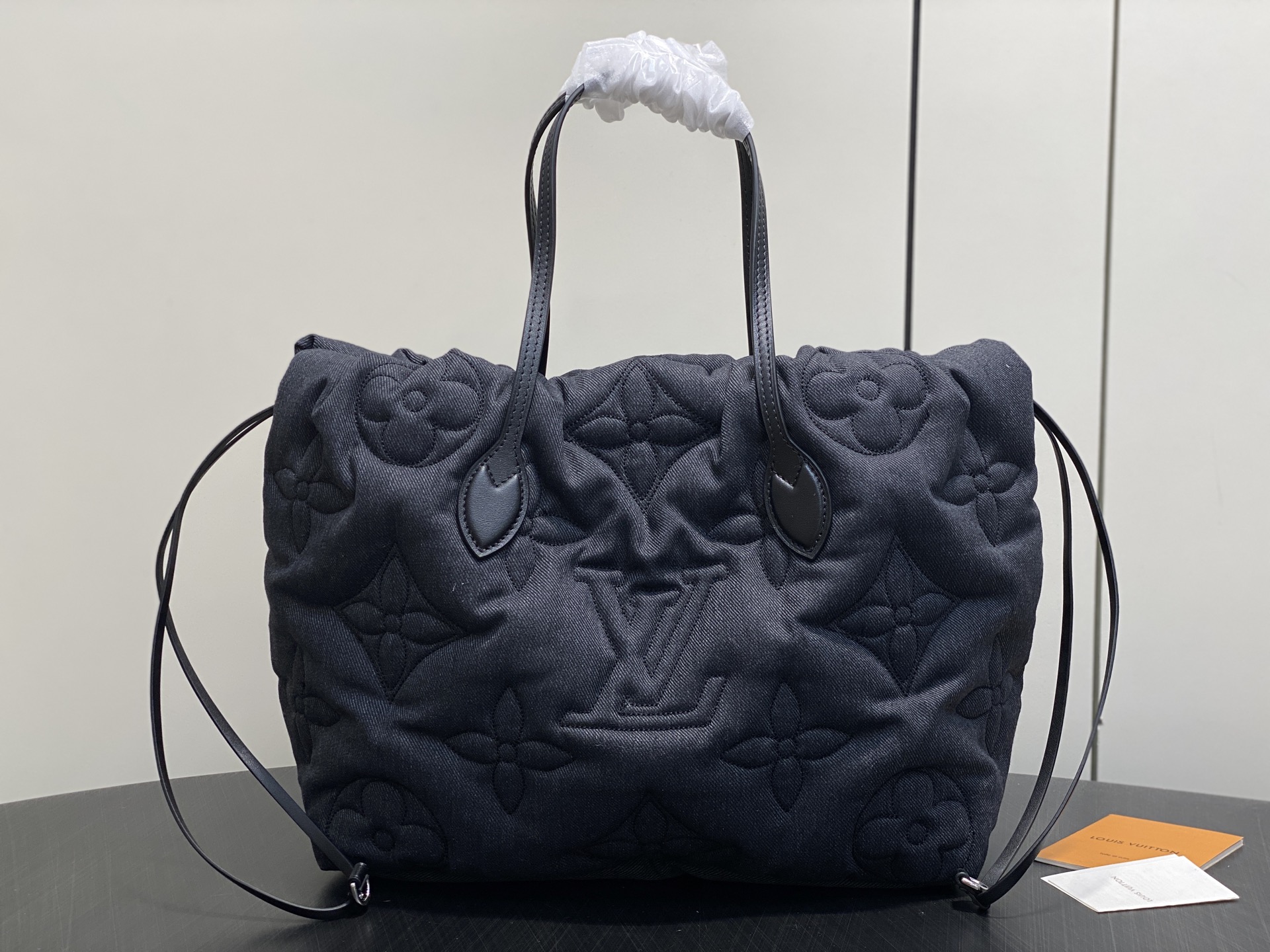 Louis Vuitton Tote Bag Nylon Black M-l-s