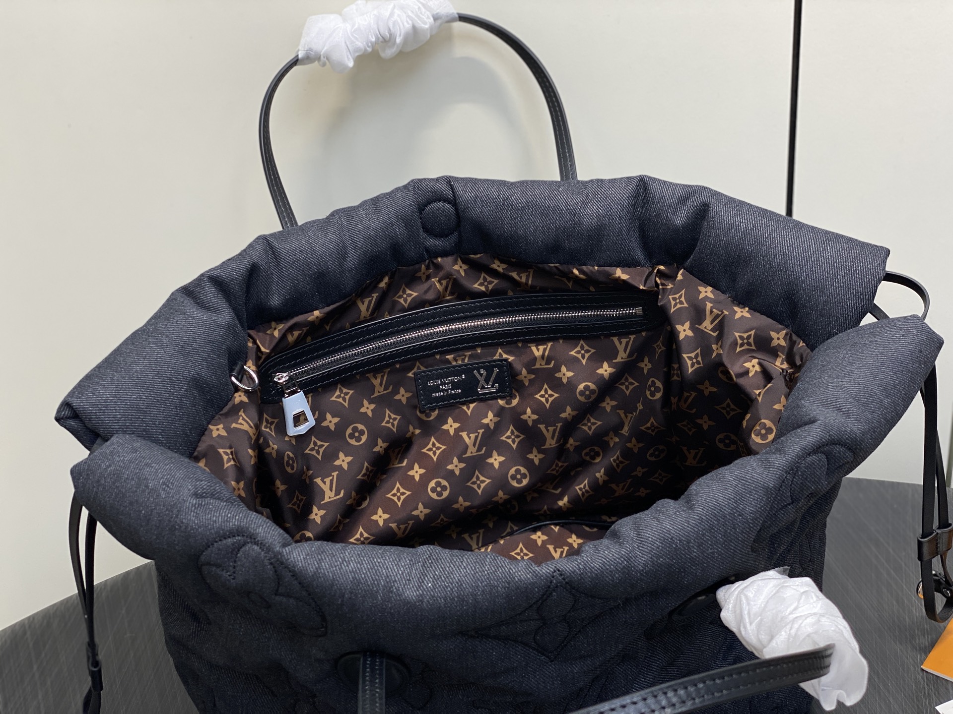 Louis Vuitton Tote Bag Nylon Black M-l-s