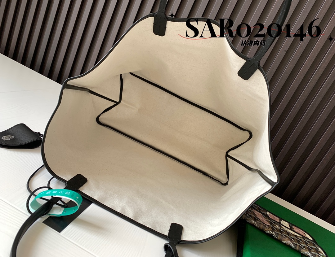 Goyard Basic Bag Canvas Blue M-l-s