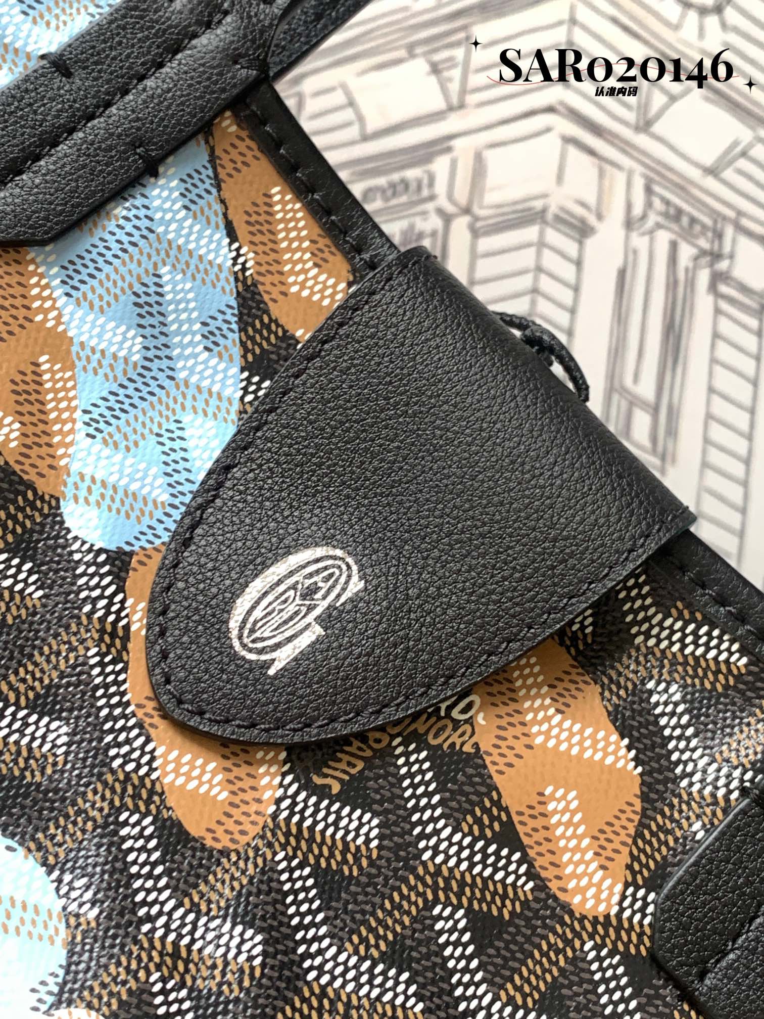 Goyard Basic Bag Canvas Blue M-l-s