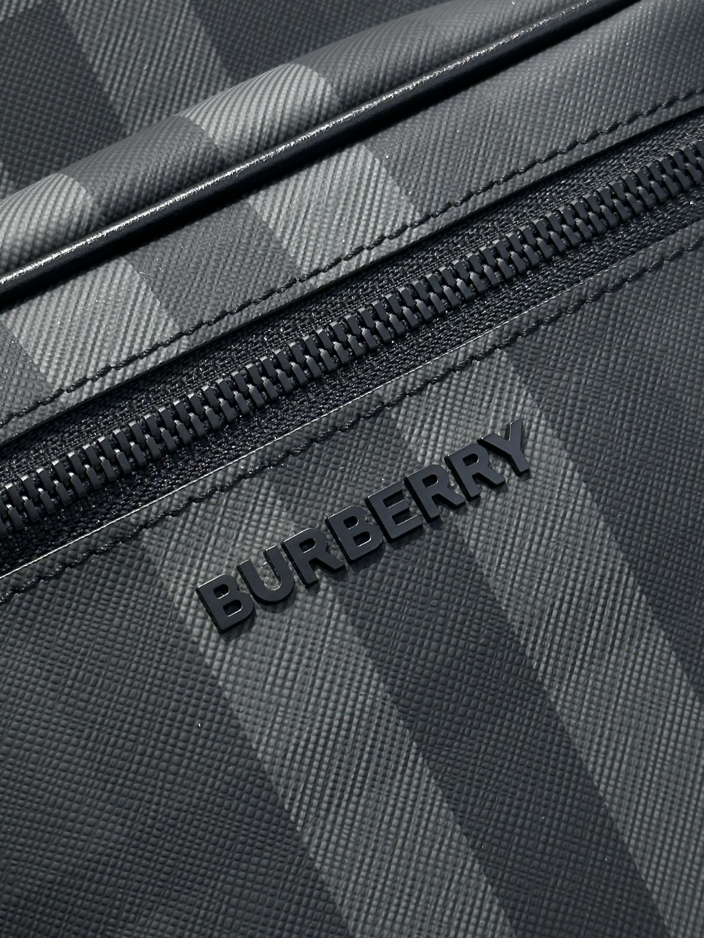 Burberry Shoulder Bag Canvas Blue M