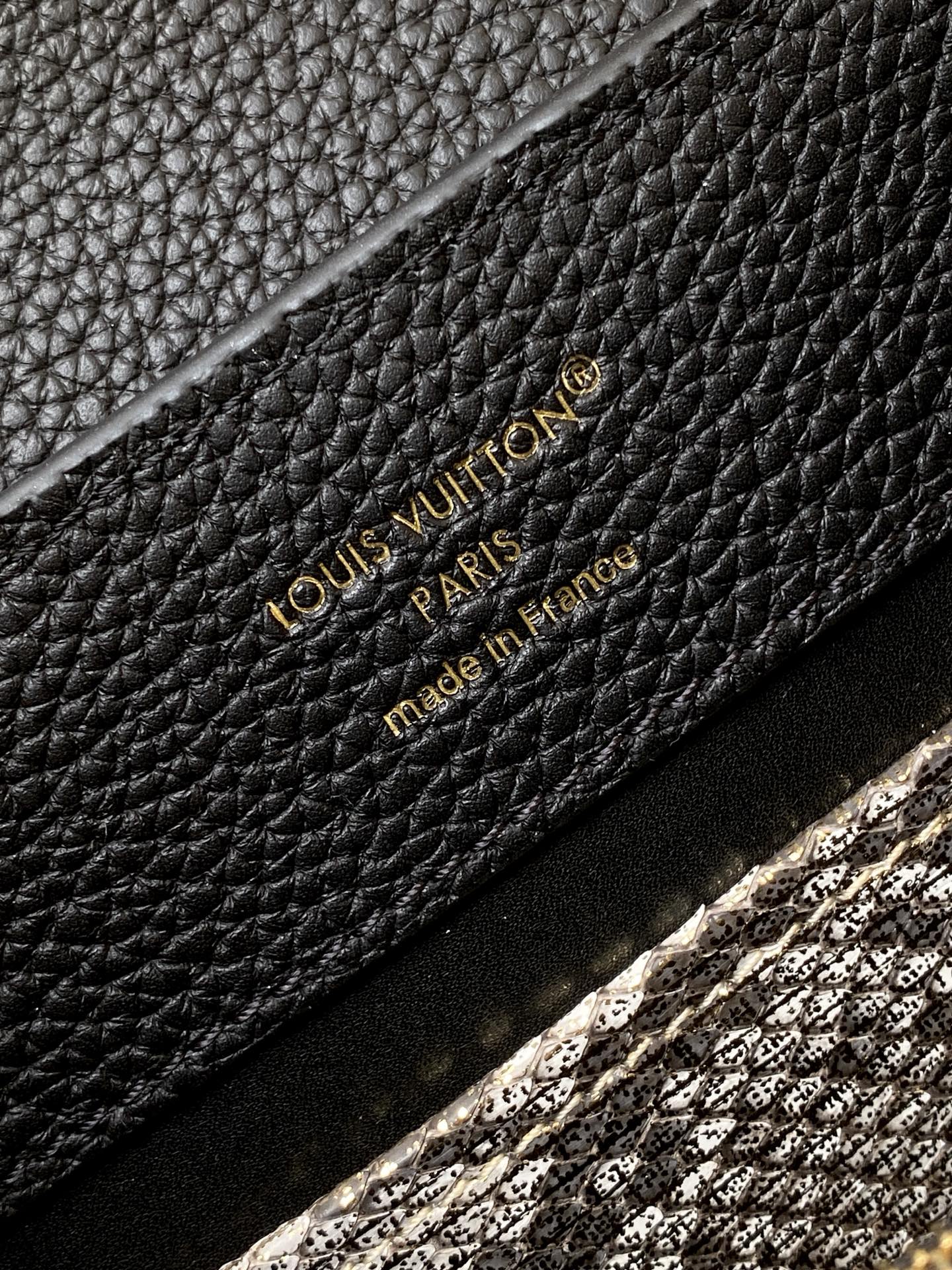 Louis Vuitton Basic Bag Cow Leather Black M-l-s