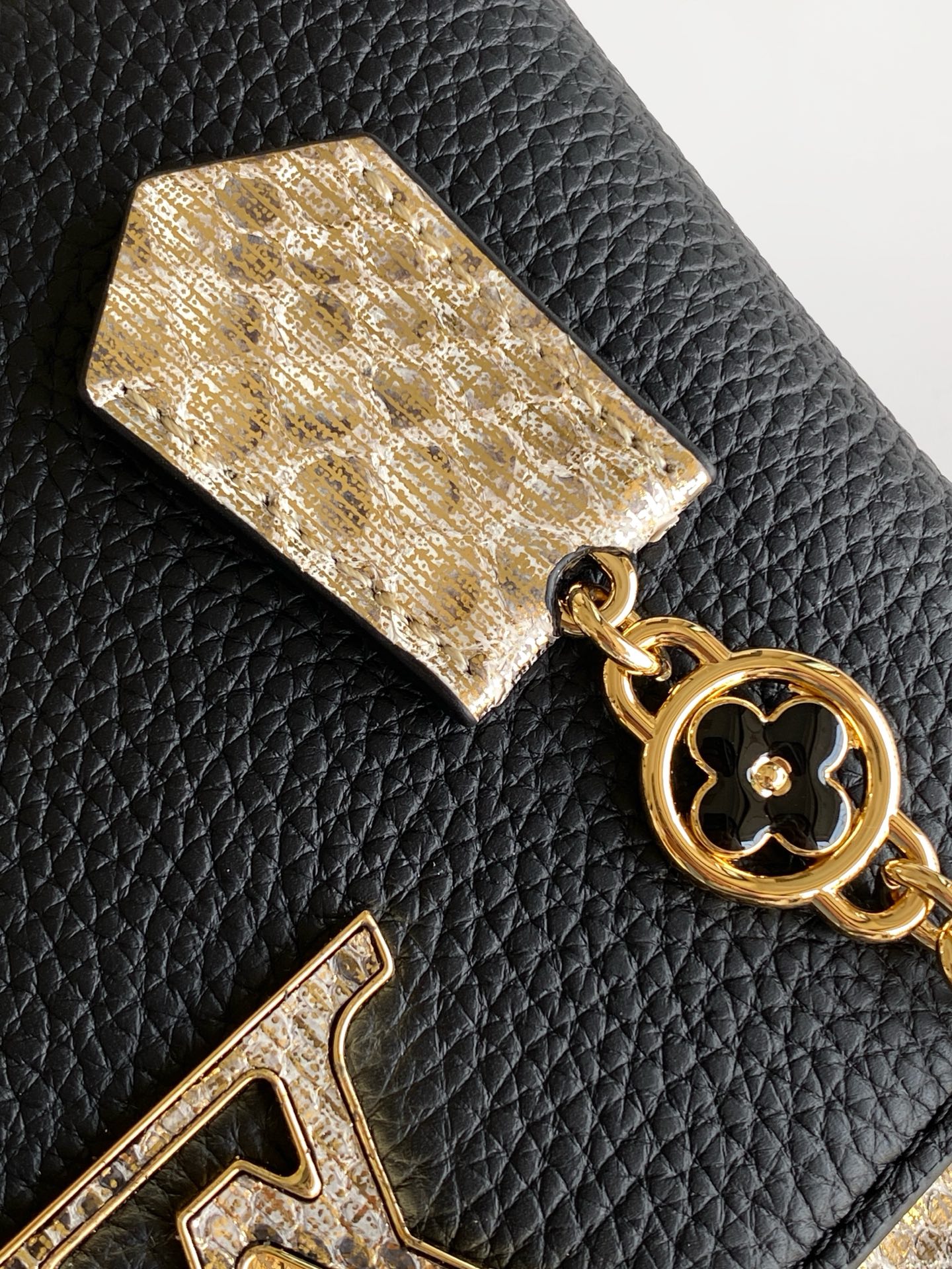 Louis Vuitton Basic Bag Cow Leather Black M-l-s