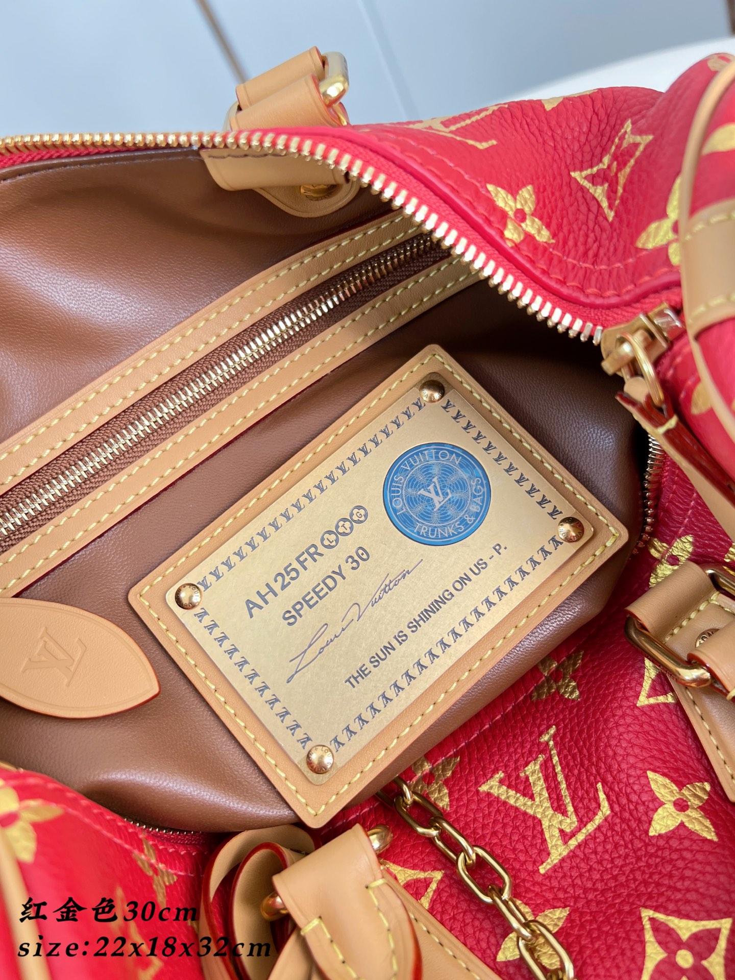 Louis Vuitton Basic Bag Cow Leather Gold M-l-s