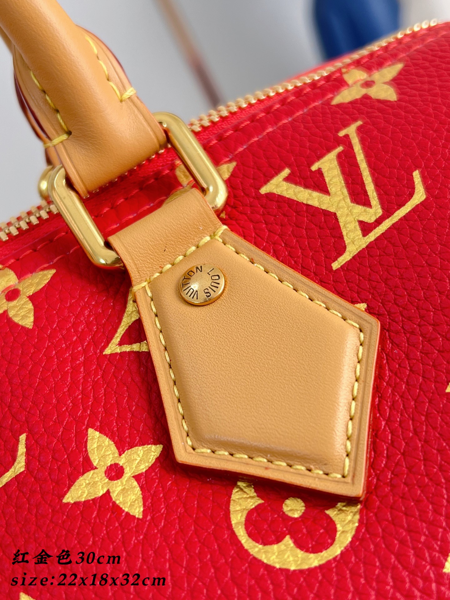 Louis Vuitton Basic Bag Cow Leather Gold M-l-s