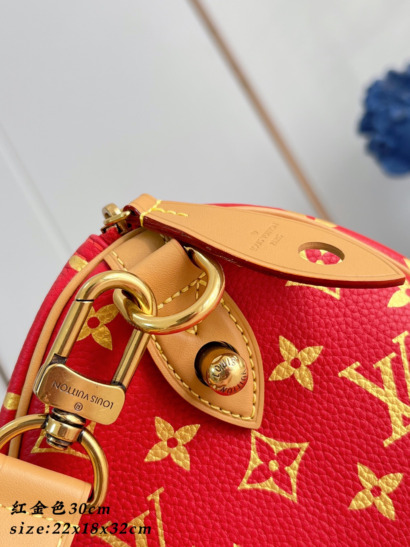 Louis Vuitton Basic Bag Cow Leather Gold M-l-s