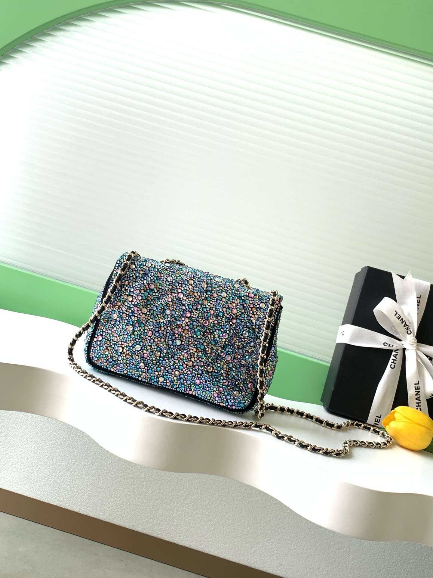 Chanel Clutch Bag Black L-s