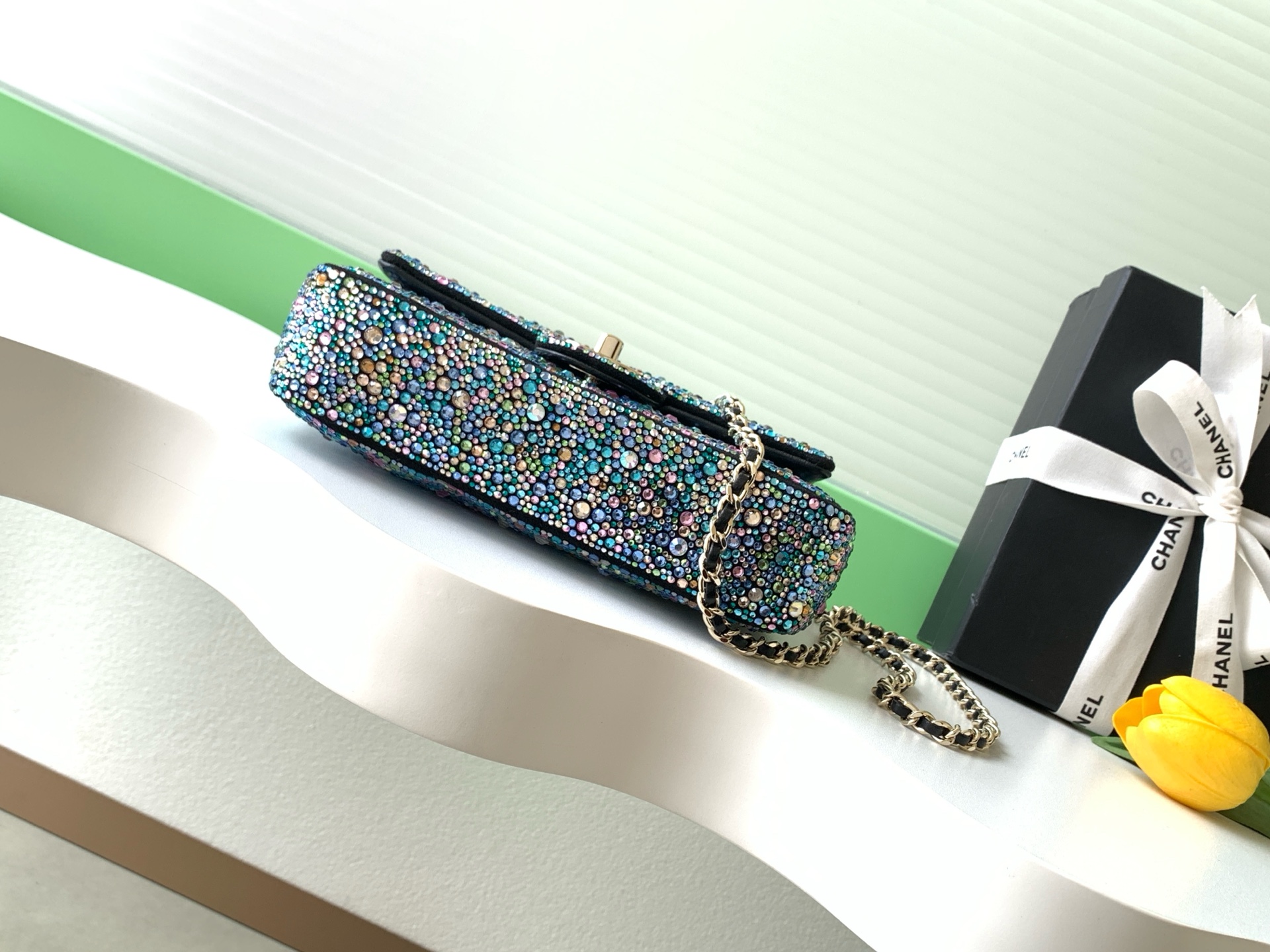 Chanel Clutch Bag Black L-s