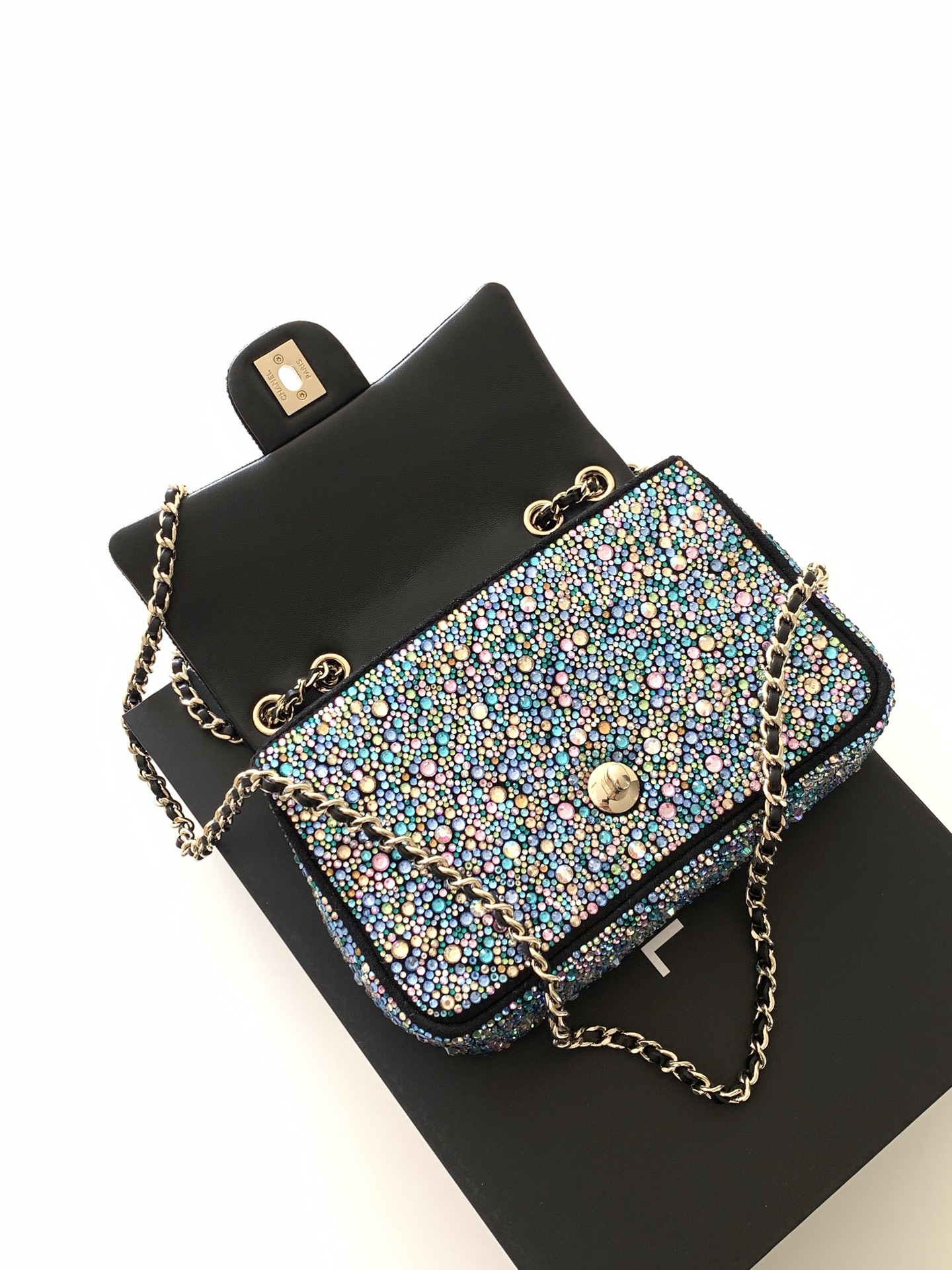 Chanel Clutch Bag Black L-s