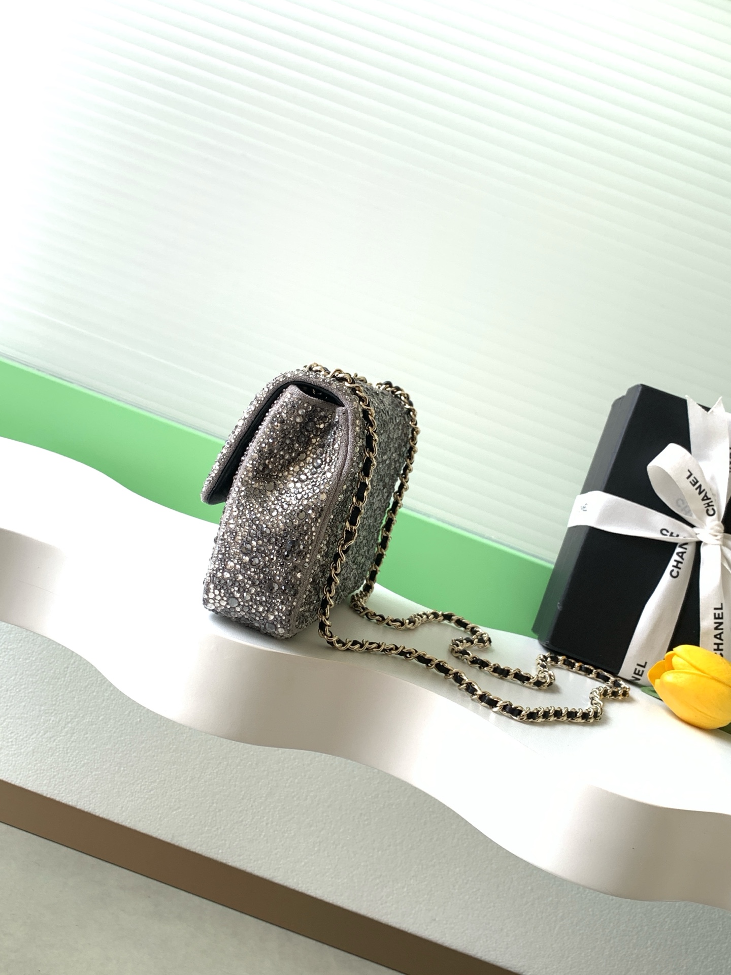 Chanel Clutch Bag Gold L-s