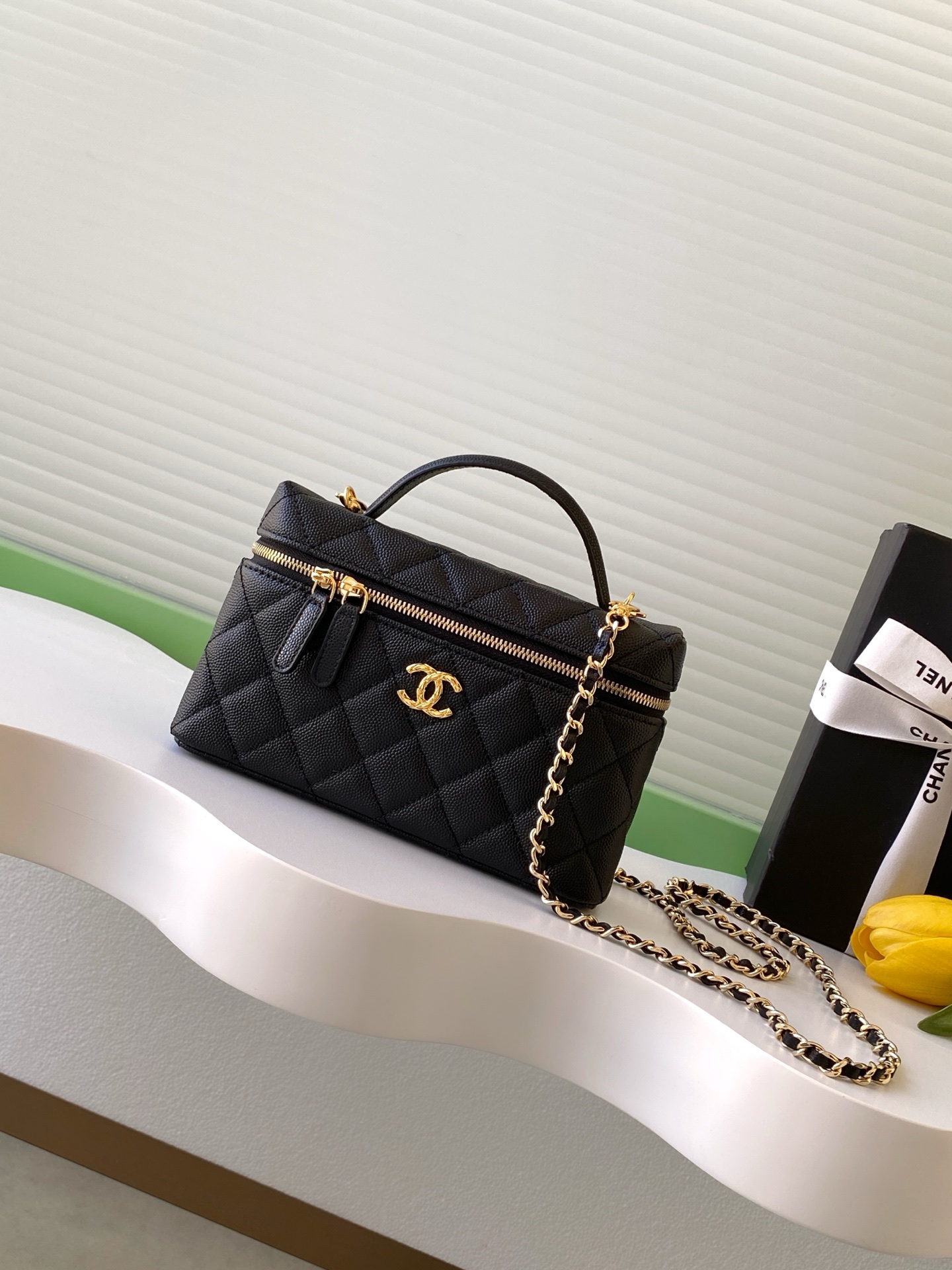 Chanel Basic Bag Cow Leather Black L