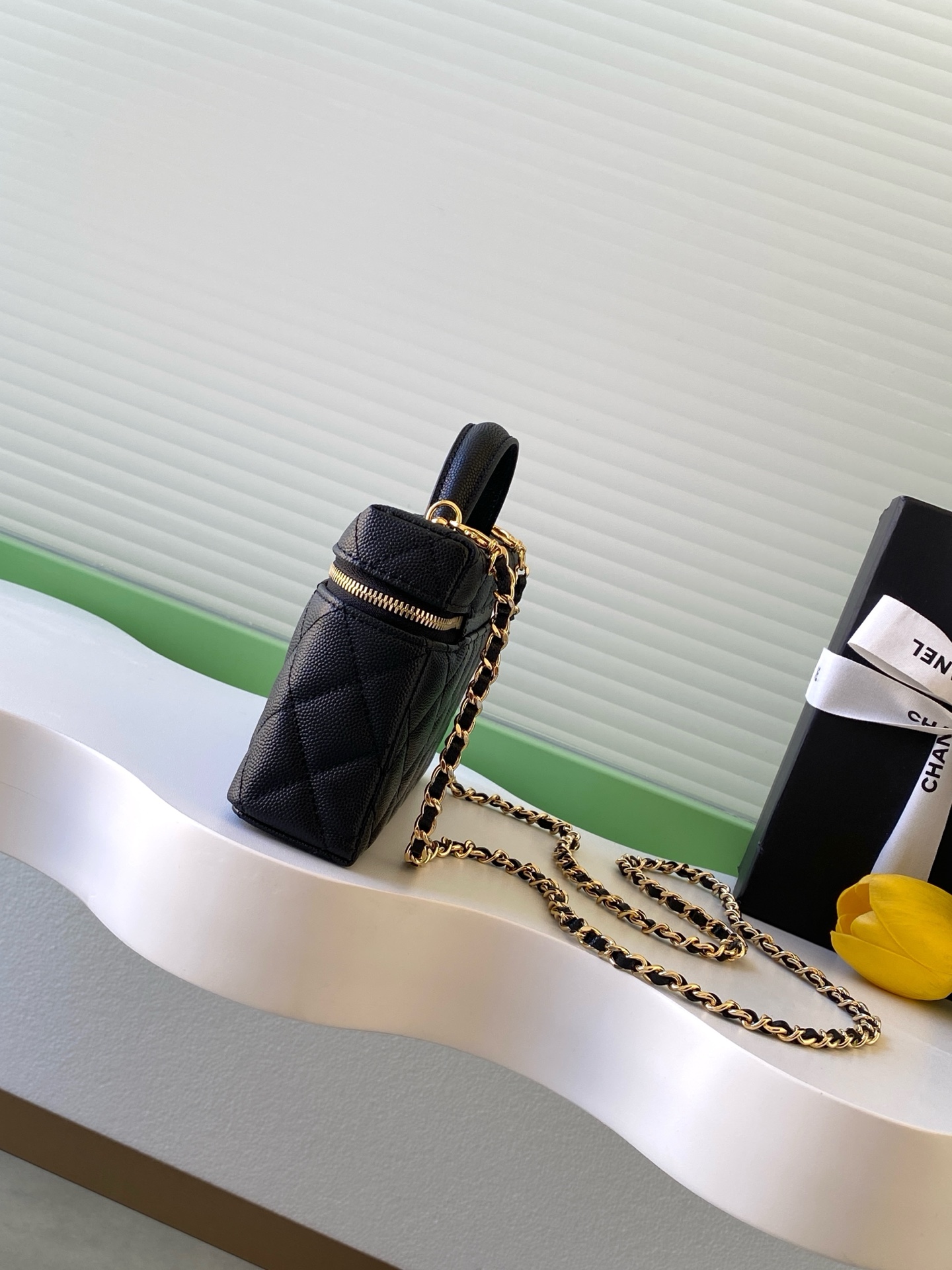 Chanel Basic Bag Cow Leather Black L