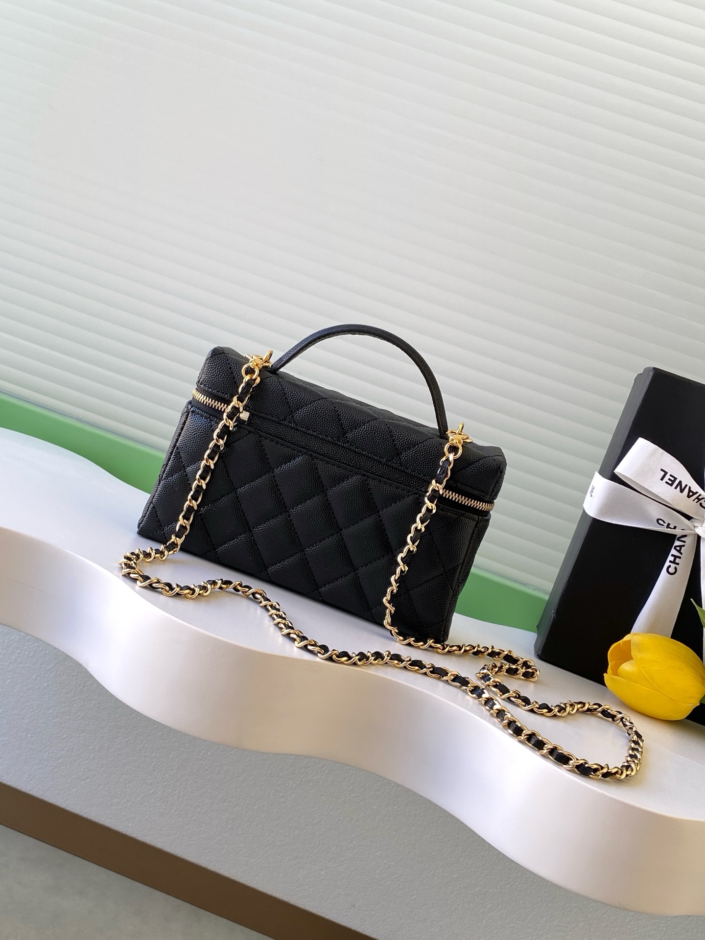 Chanel Basic Bag Cow Leather Black L