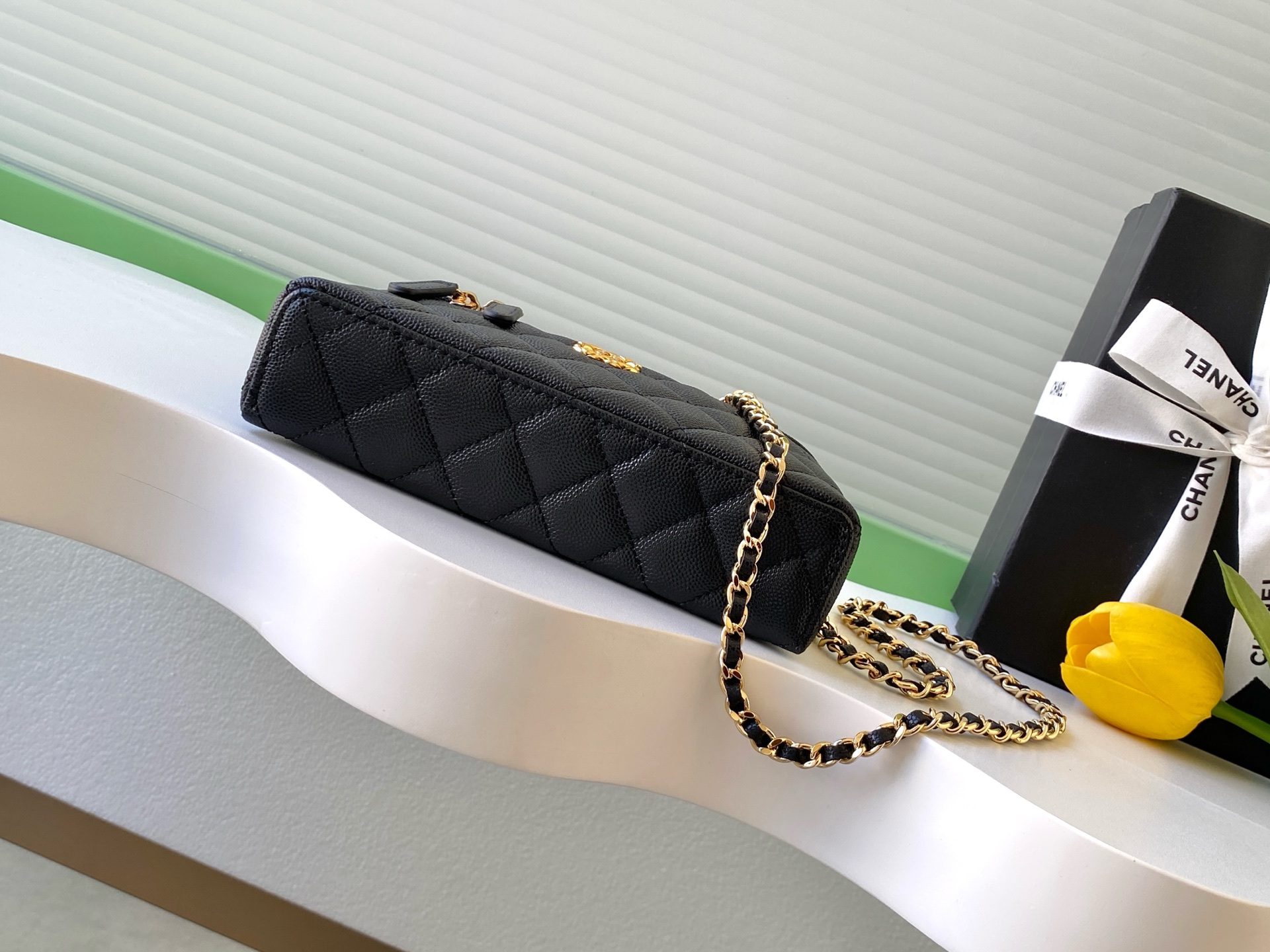 Chanel Basic Bag Cow Leather Black L
