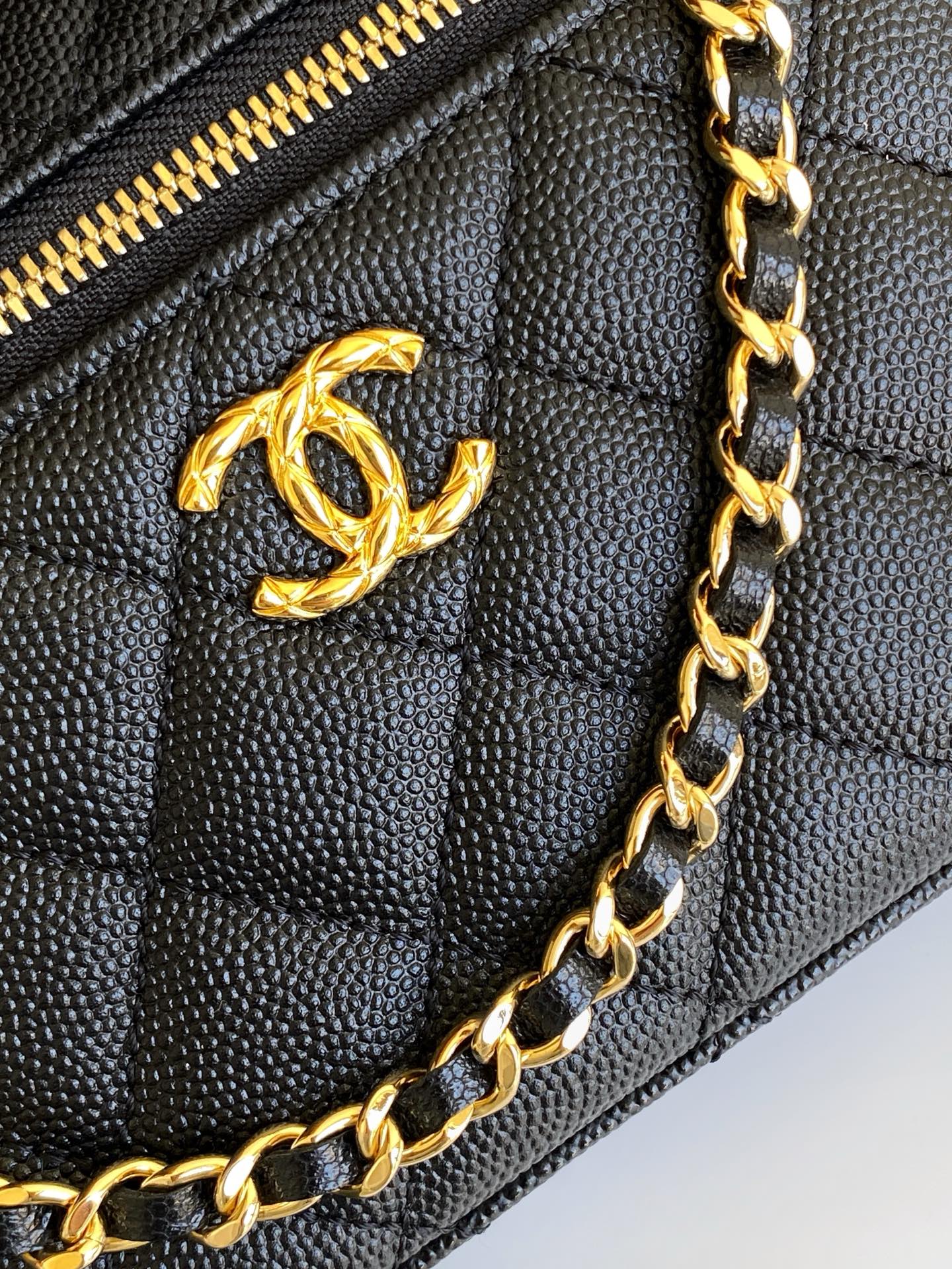 Chanel Basic Bag Cow Leather Black L
