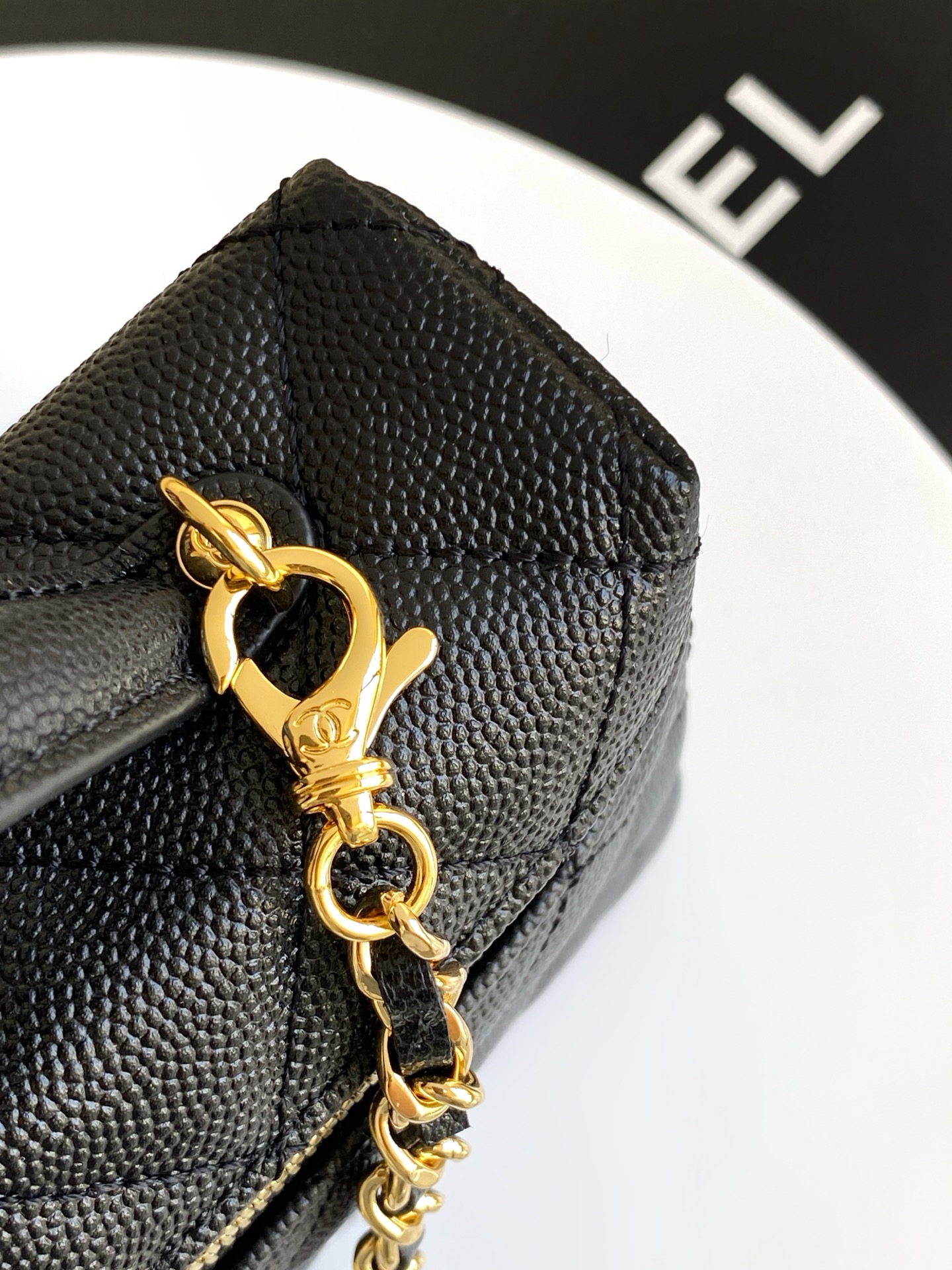 Chanel Basic Bag Cow Leather Black L