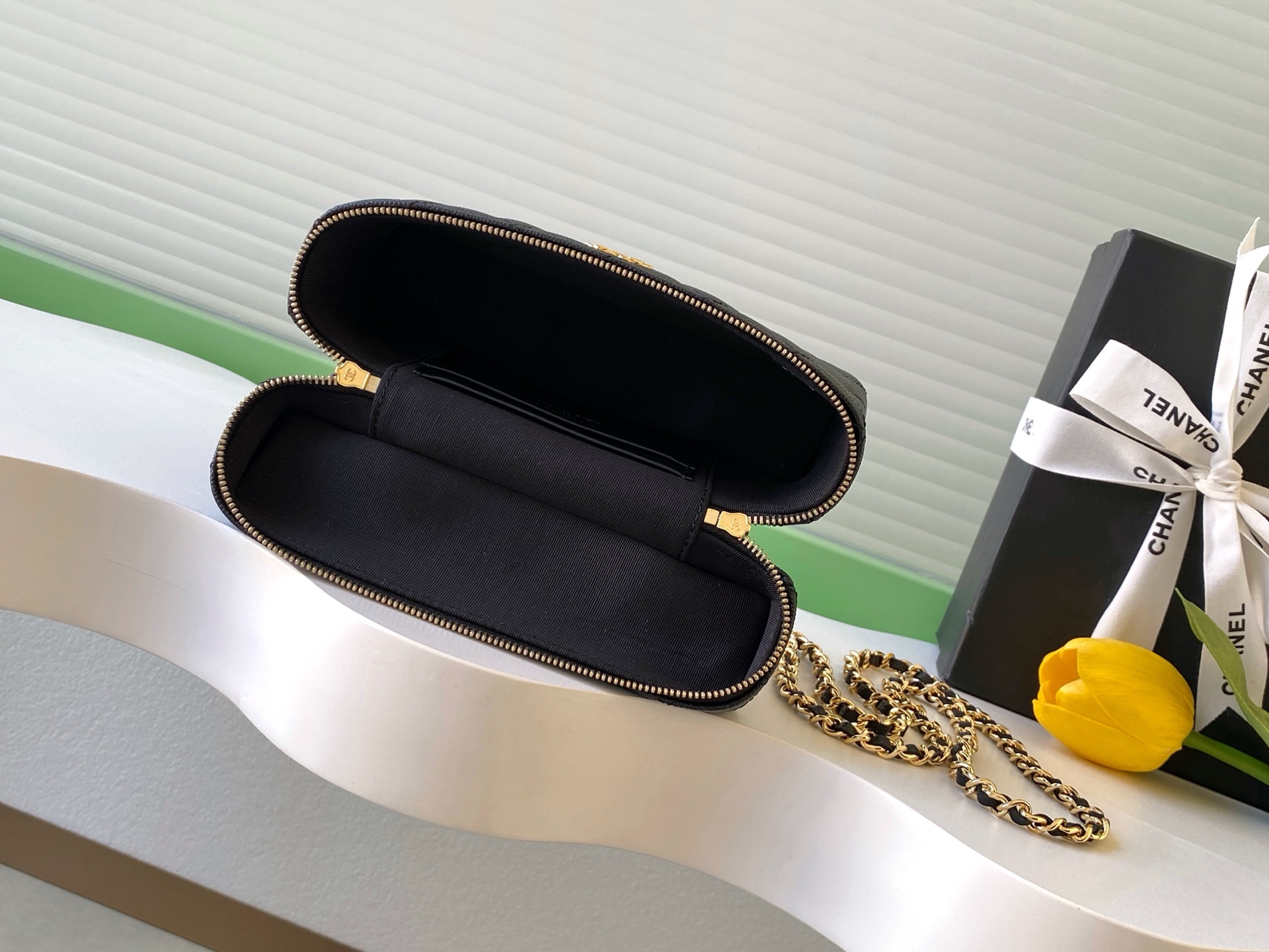 Chanel Basic Bag Cow Leather Black L