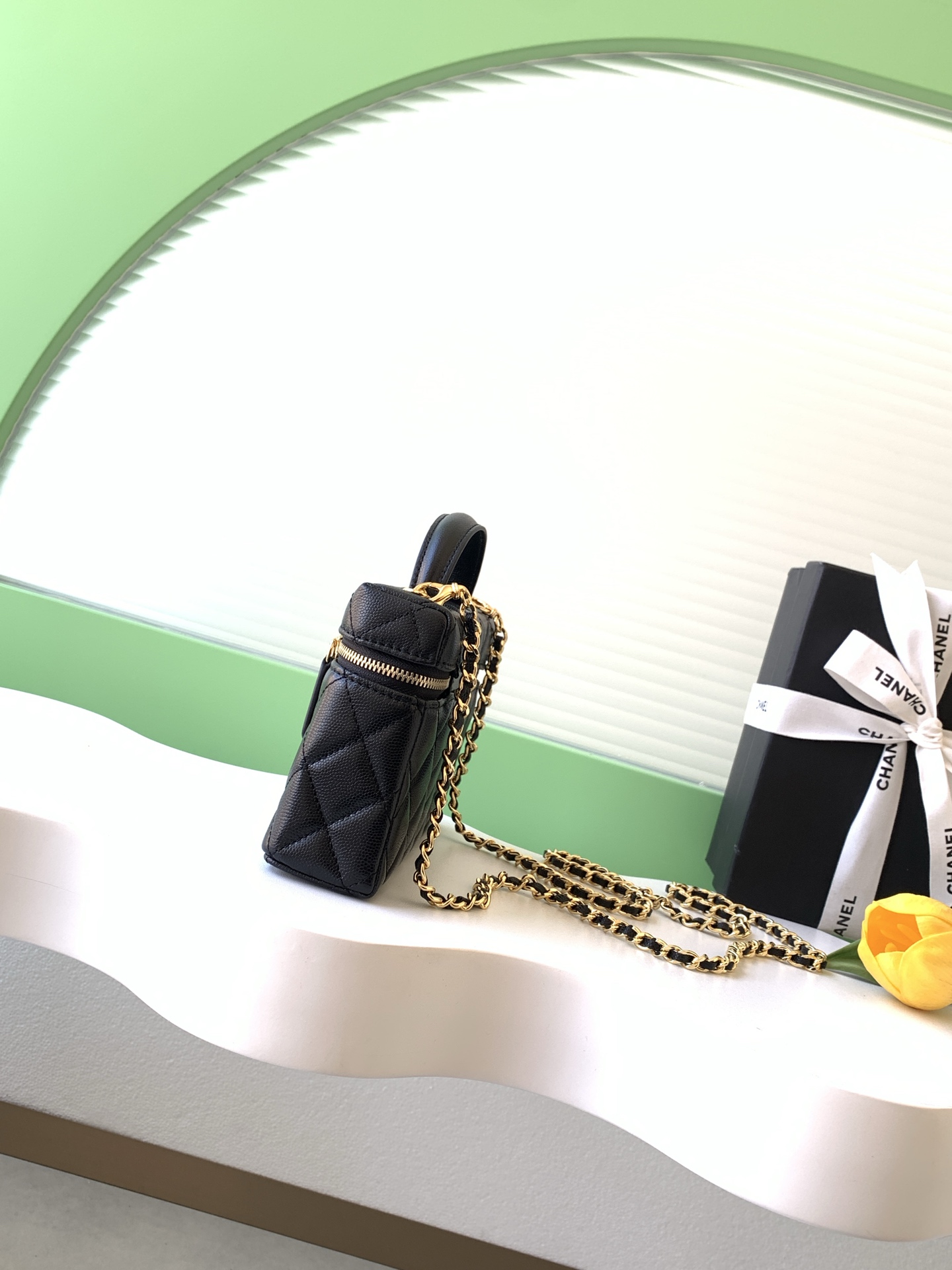 Chanel Basic Bag Cow Leather Black L