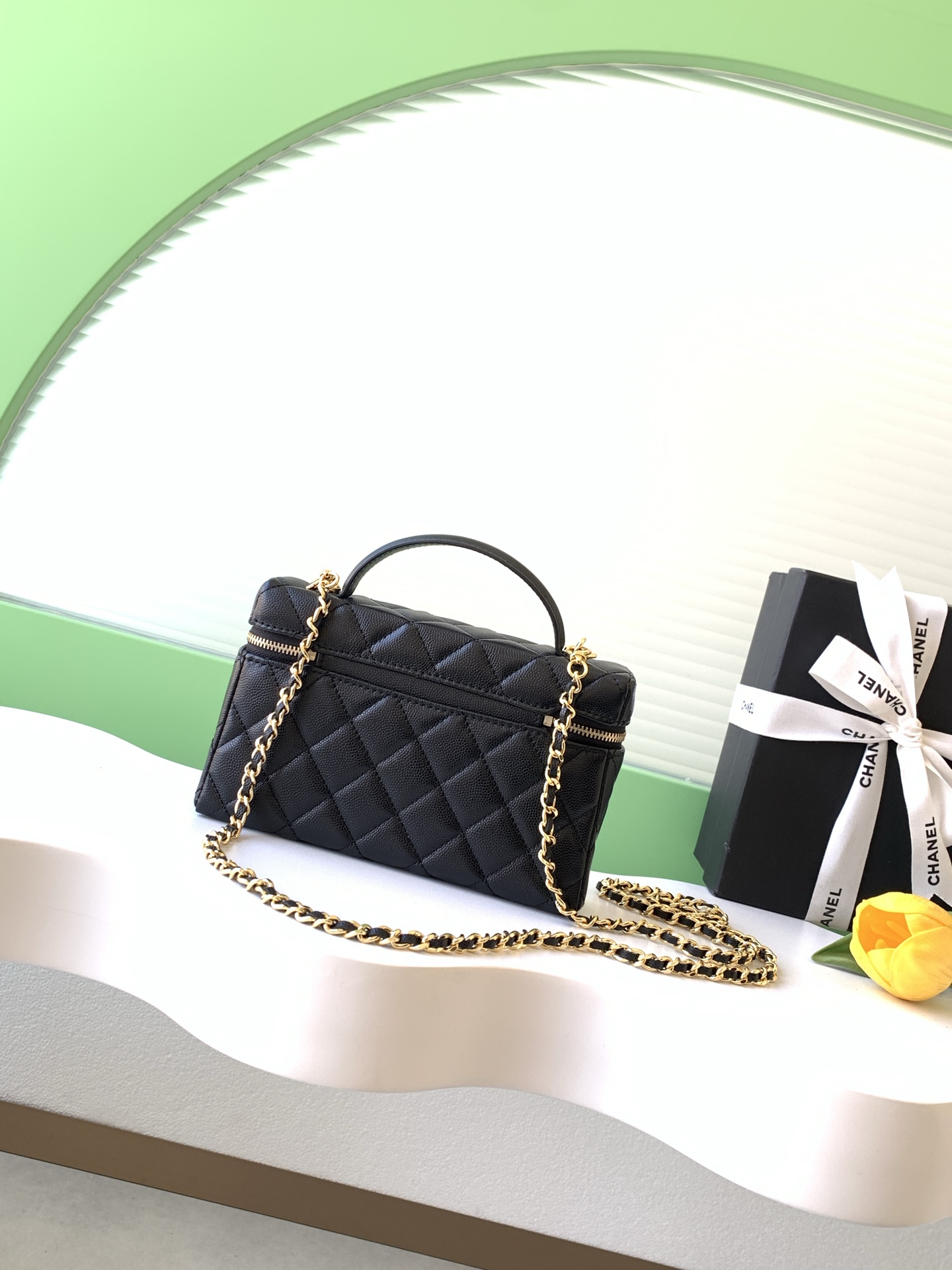 Chanel Basic Bag Cow Leather Black L