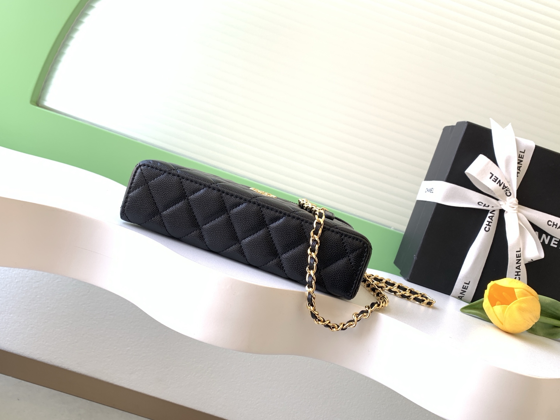 Chanel Basic Bag Cow Leather Black L