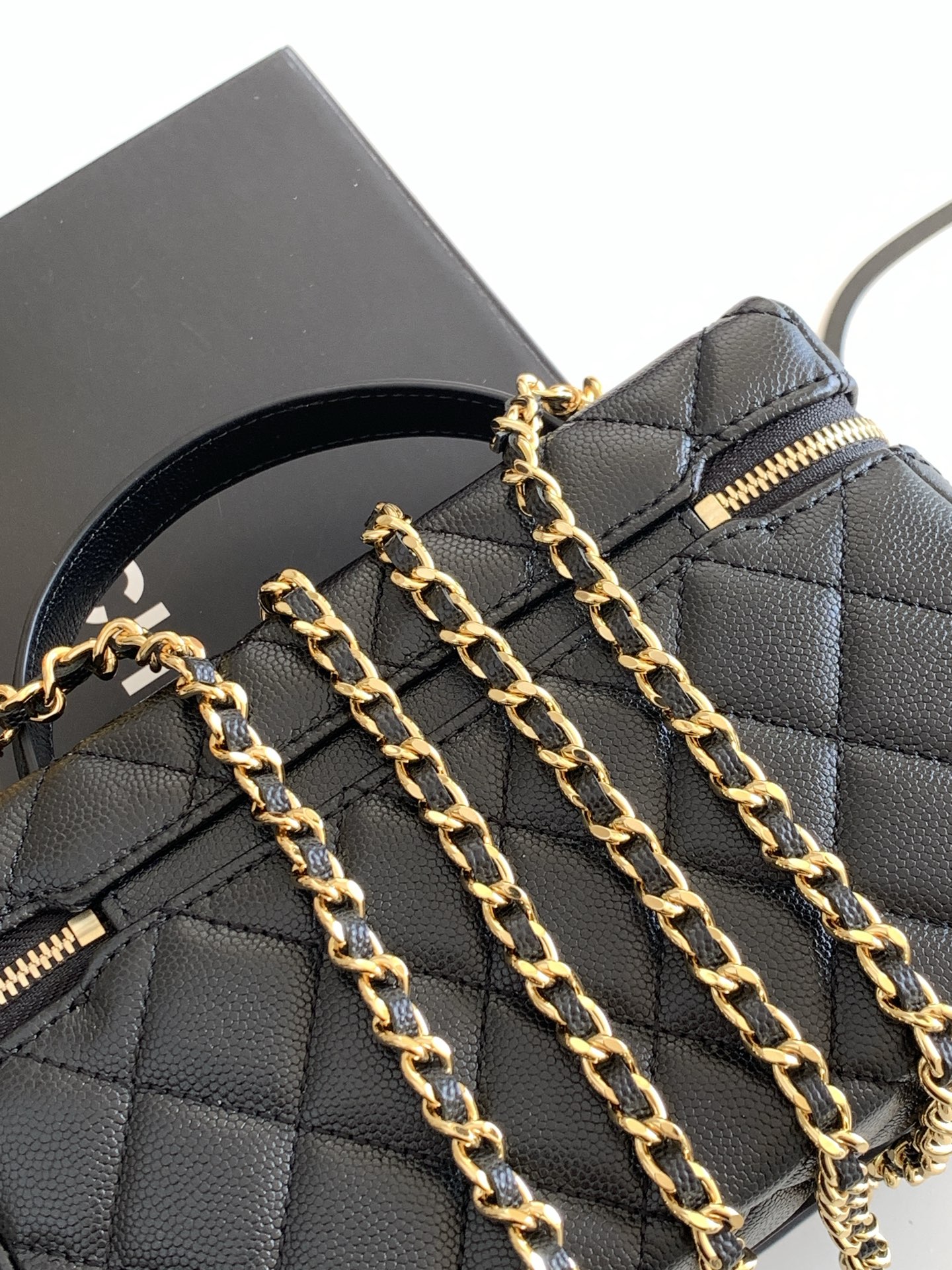 Chanel Basic Bag Cow Leather Black L