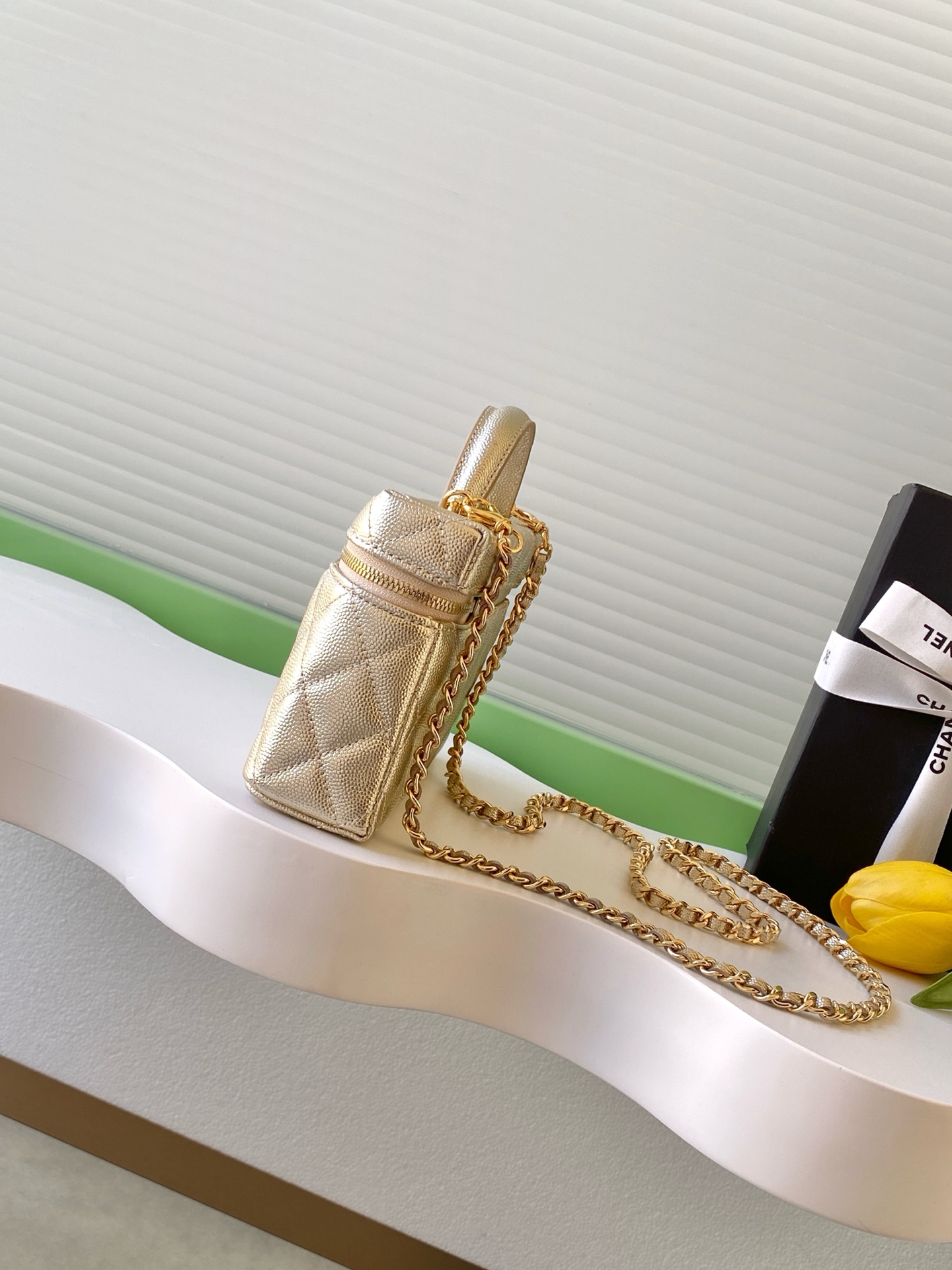 Chanel Basic Bag Cow Leather Gold L