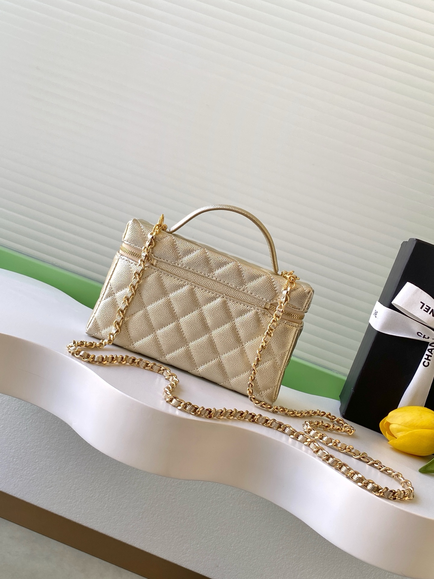 Chanel Basic Bag Cow Leather Gold L