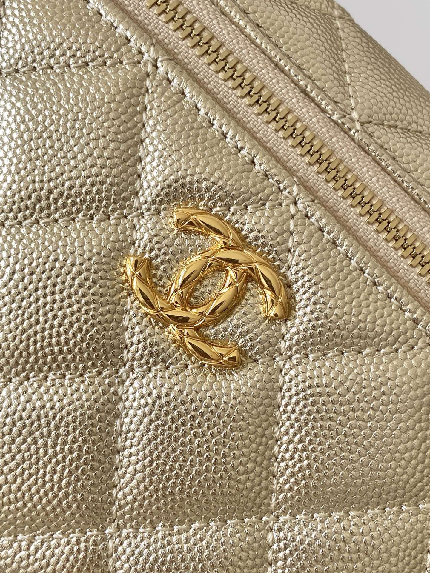 Chanel Basic Bag Cow Leather Gold L