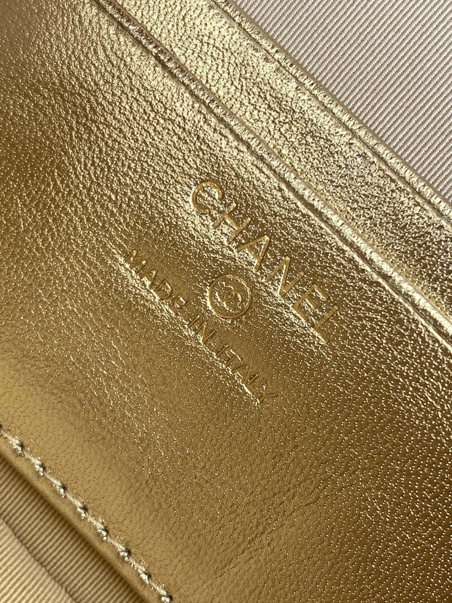 Chanel Basic Bag Cow Leather Gold L