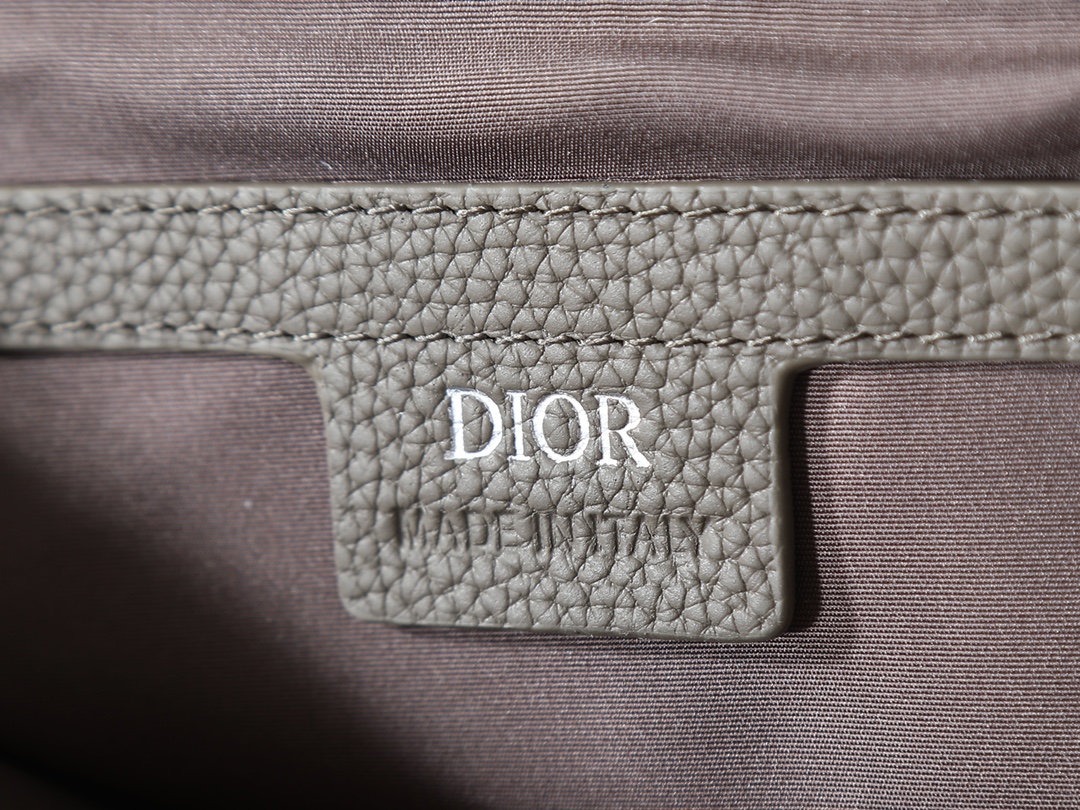 Dior Messenger Bag Cow Leather Gray L-s-333l