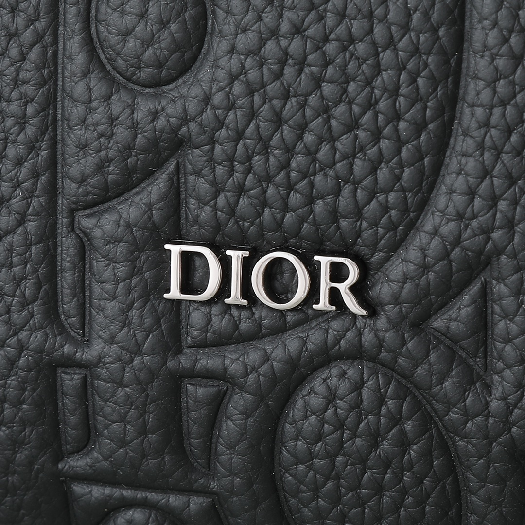 Dior Messenger Bag Cow Leather Black L-s-333l