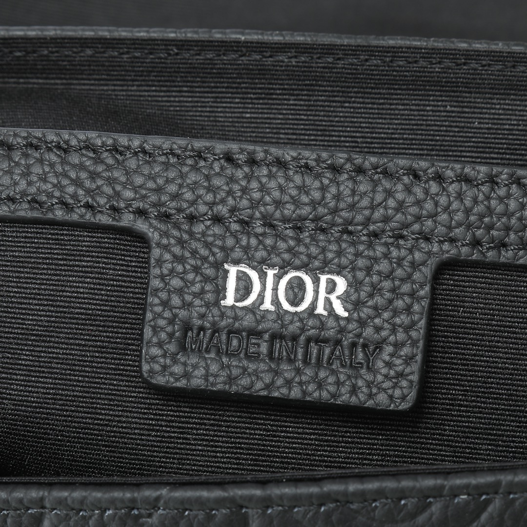 Dior Messenger Bag Cow Leather Black L-s-333l