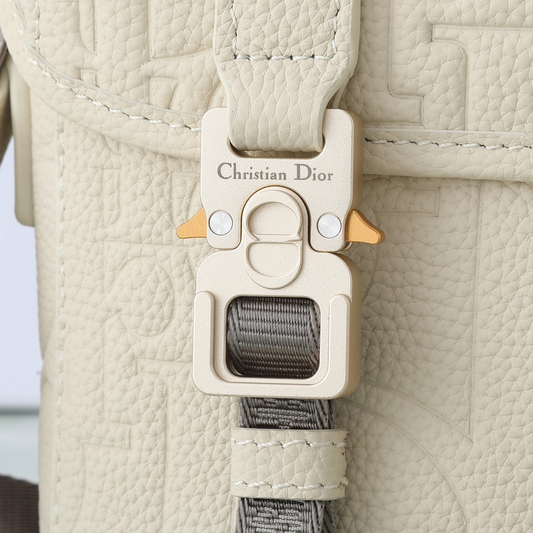 Dior Messenger Bag Cow Leather Beige L-s-333l