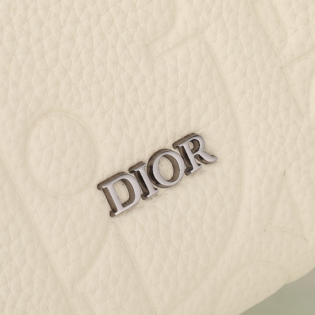 Dior Messenger Bag Cow Leather Beige L-s-340l