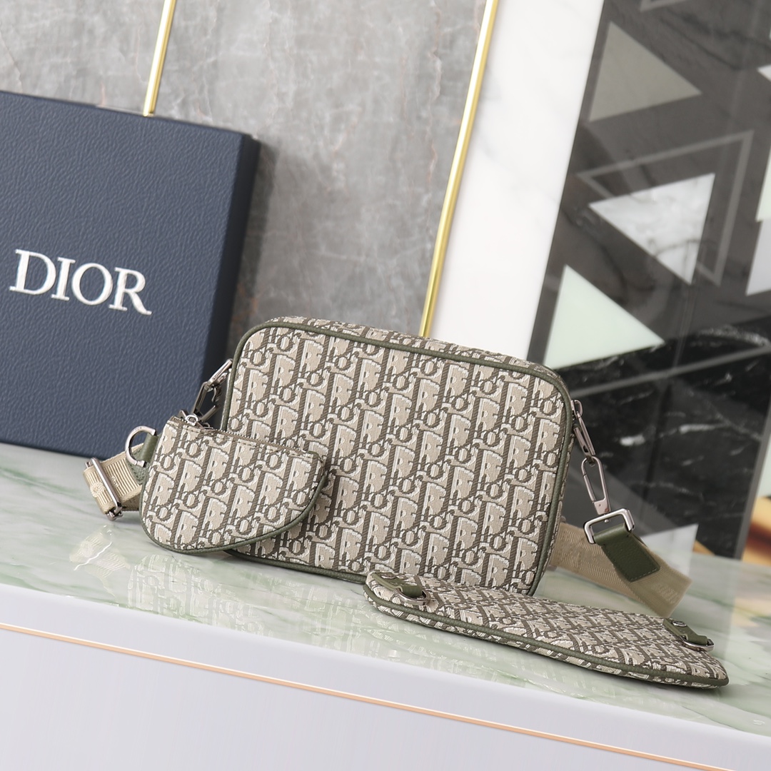 Dior Clutch Bag Nylon L-s