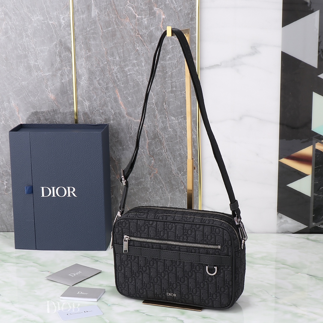 Dior Basic Bag Cow Leather Black L-s