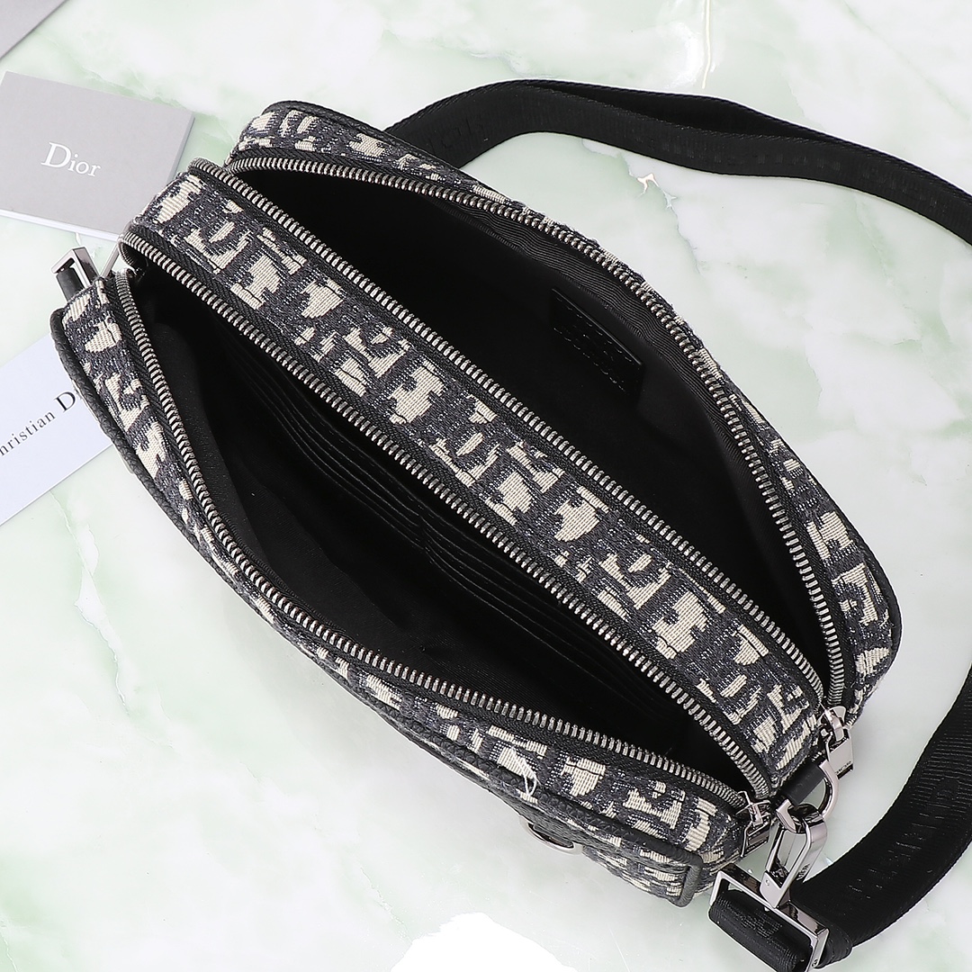 Dior Basic Bag Cow Leather Black L-s