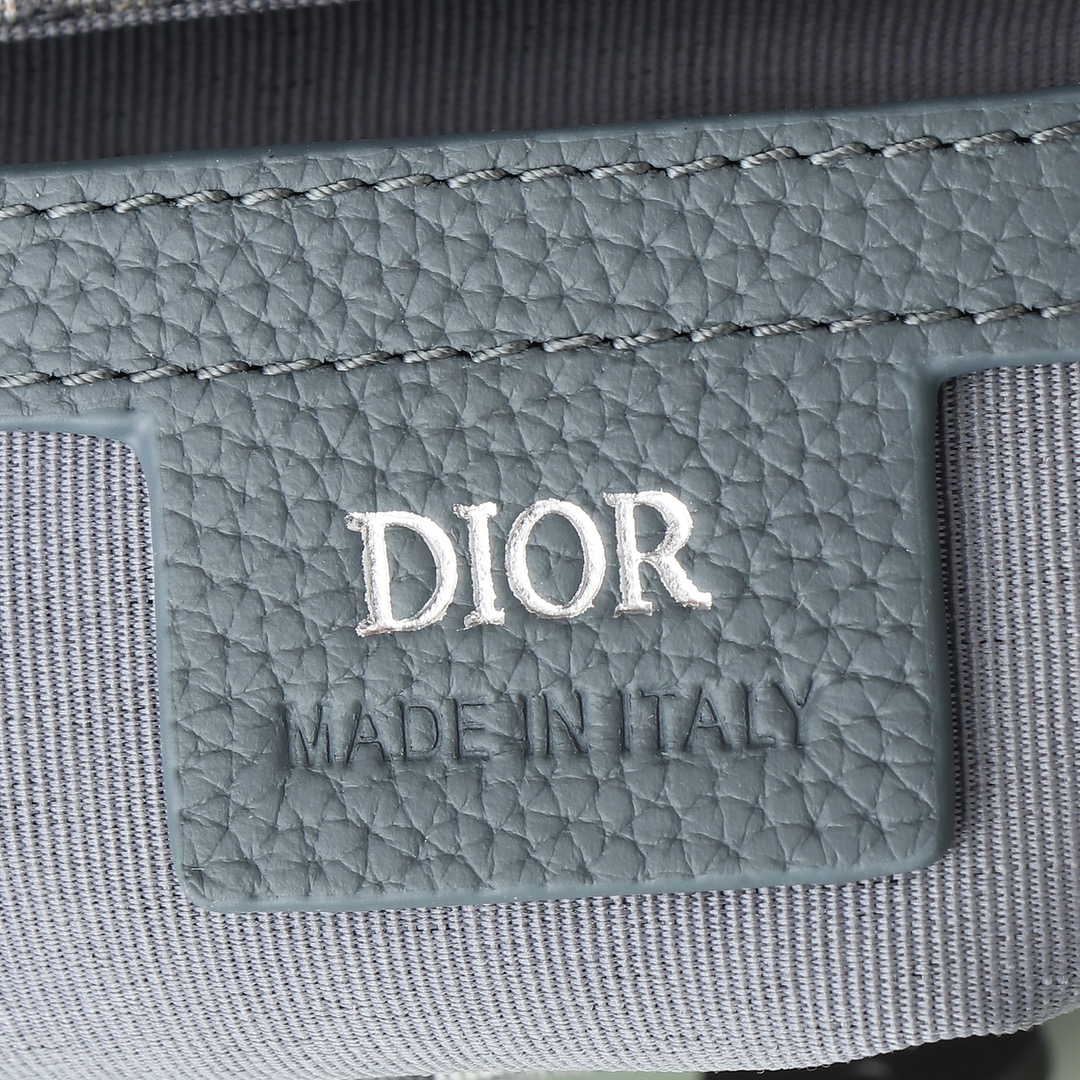 Dior Messenger Bag Cow Leather Gray Mini Size L-s