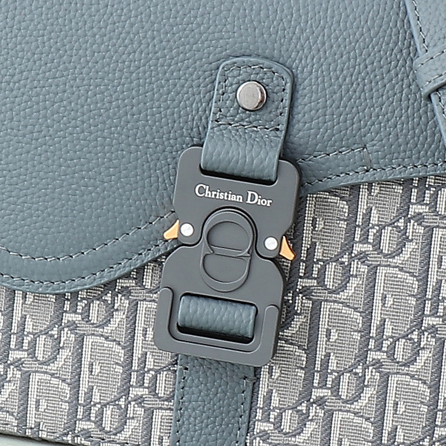 Dior Messenger Bag Cow Leather Gray L-s