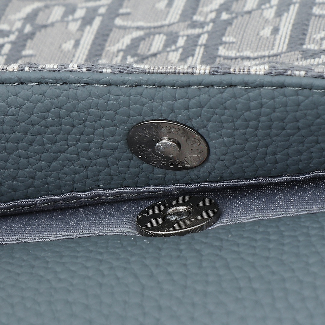 Dior Messenger Bag Cow Leather Gray L-s