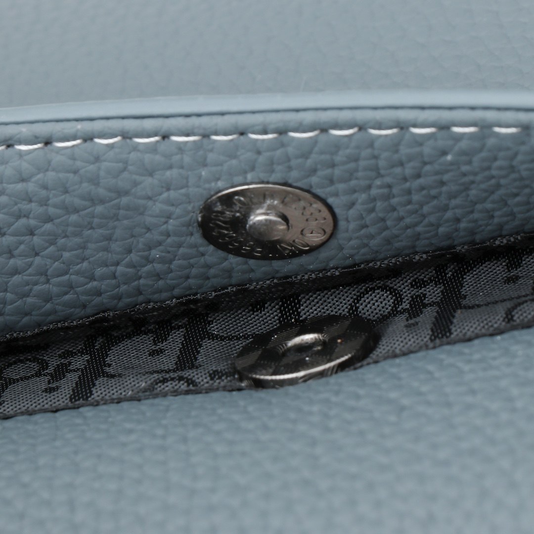 Dior Messenger Bag Cow Leather Gray S