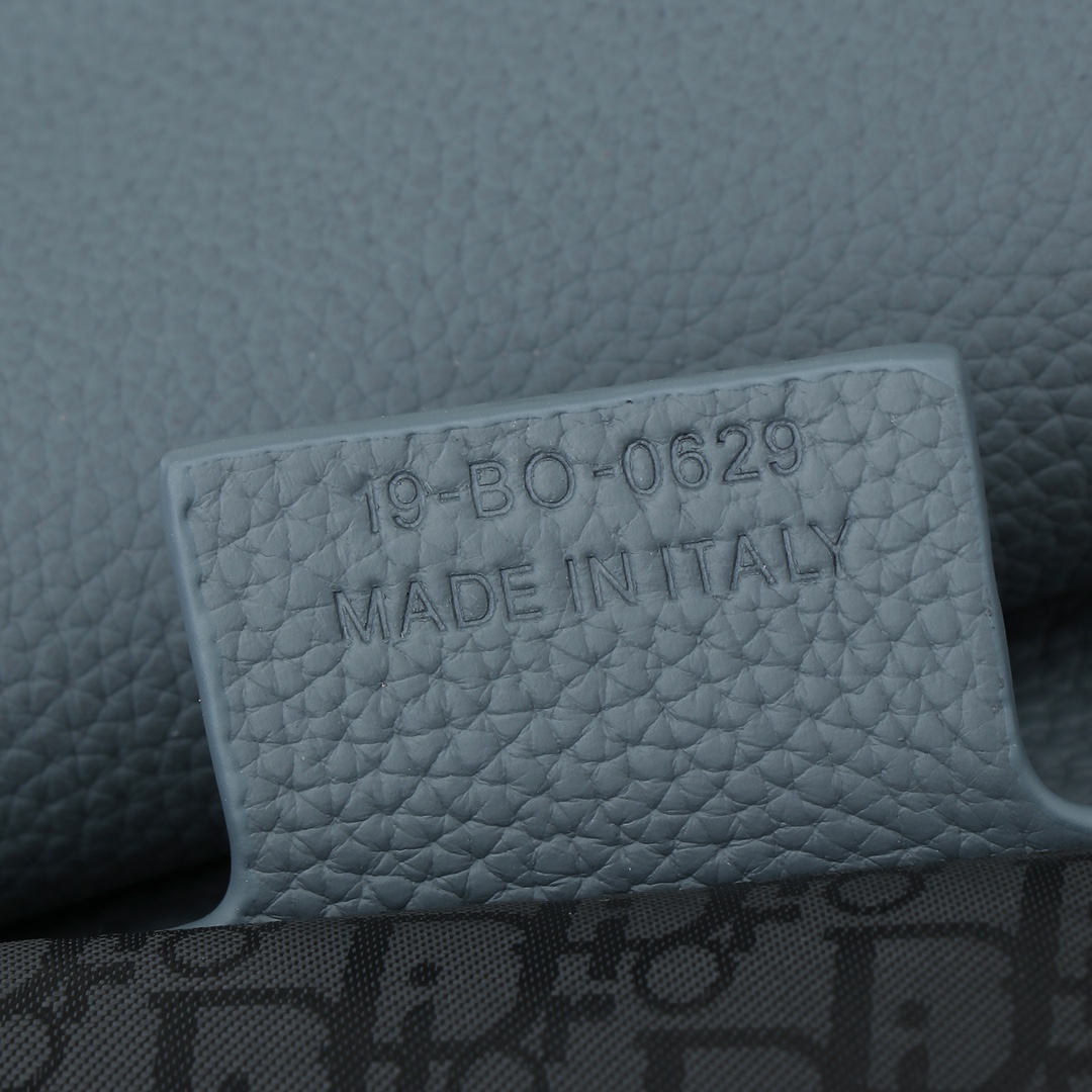 Dior Messenger Bag Cow Leather Gray S