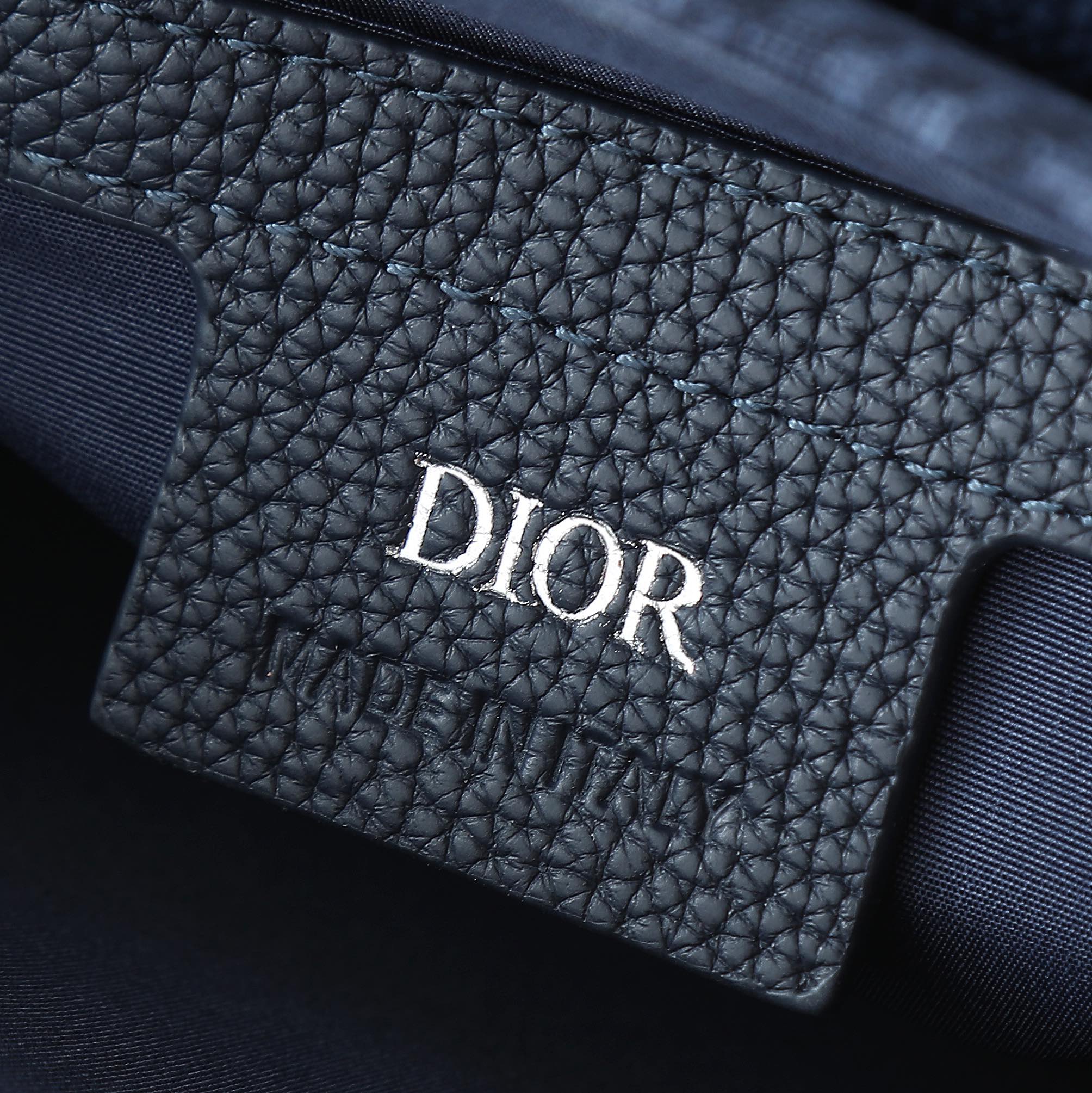 Dior Messenger Bag Cow Leather Blue L-s