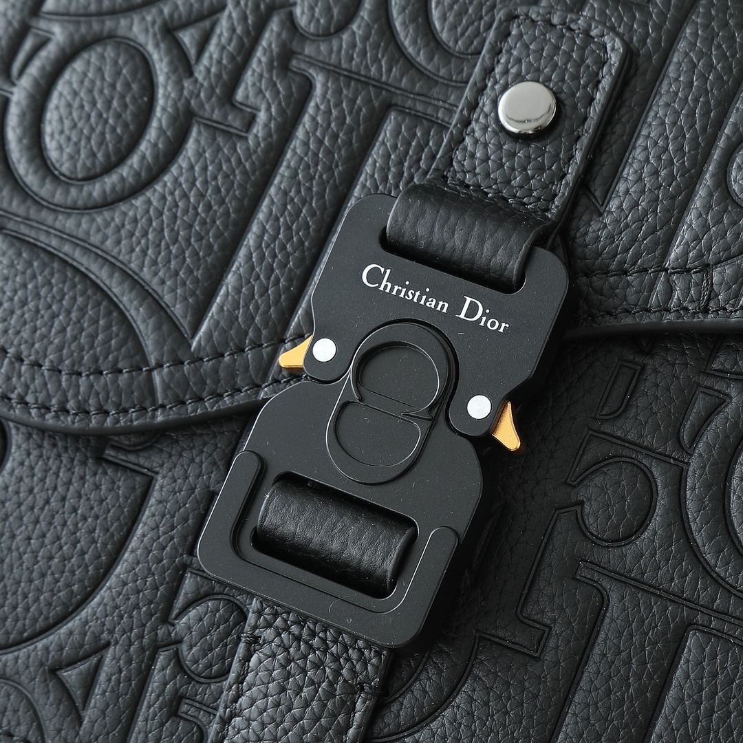 Dior Messenger Bag Cow Leather Black 049l-l-s