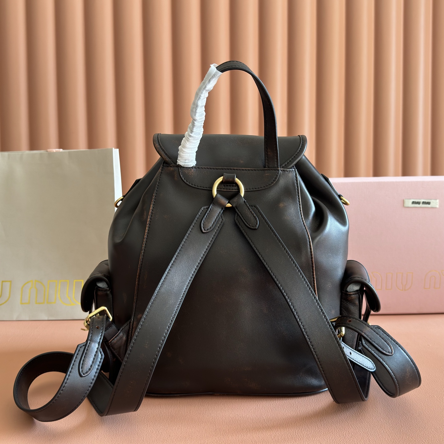 Miu Miu Backpack Cow Leather M