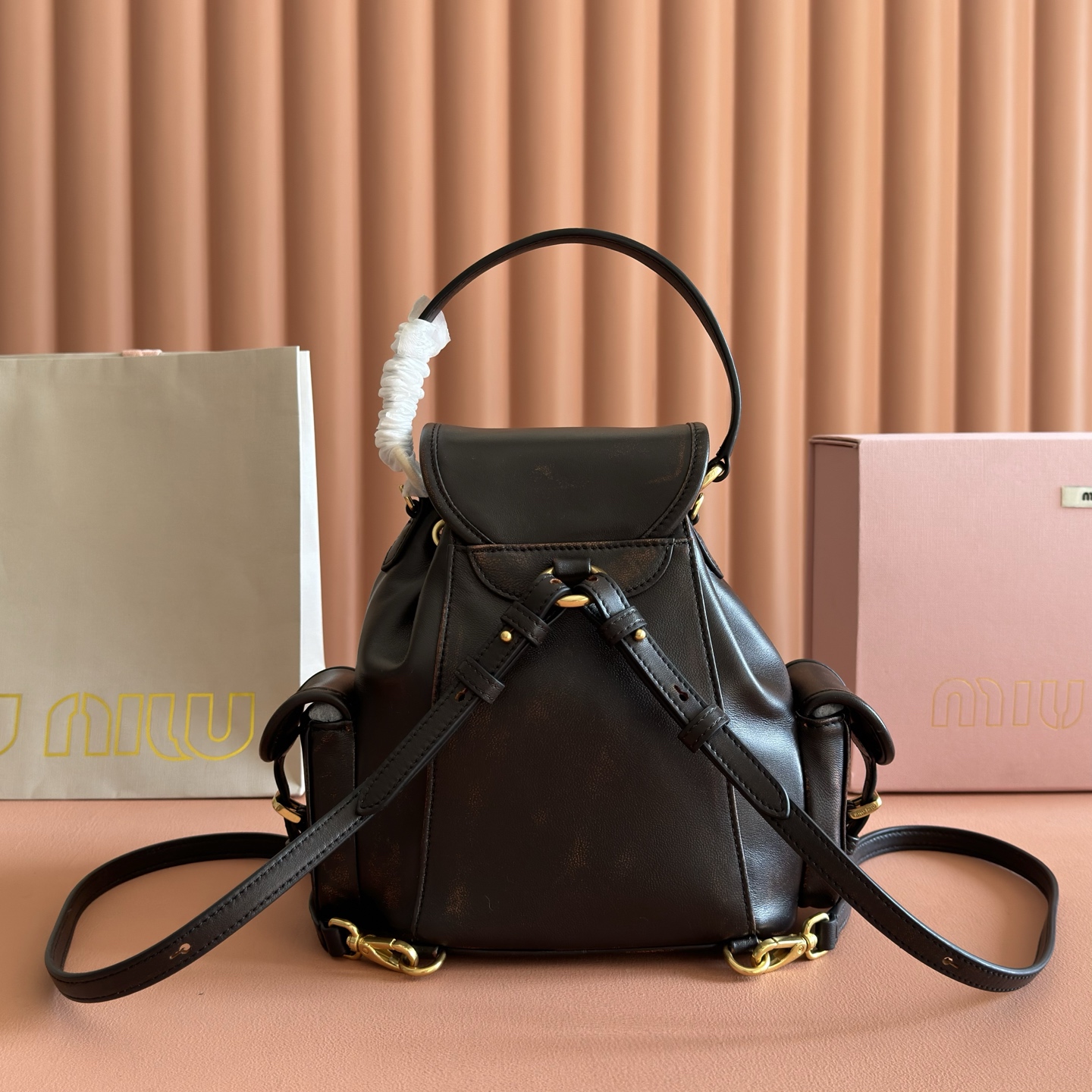 Miu Miu Backpack Cow Leather M